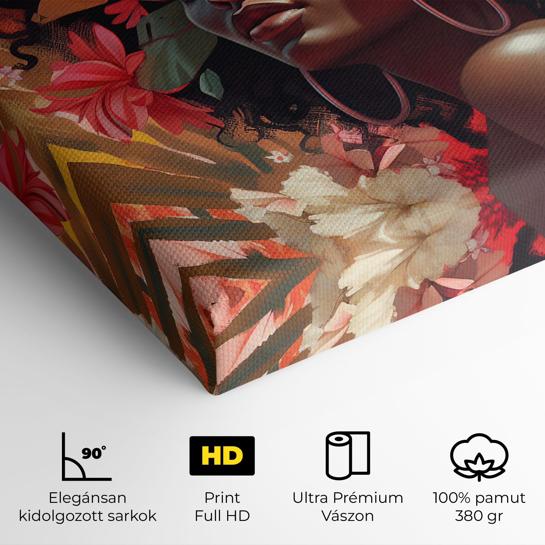 Vászonkép African Flower Woman mockup 4