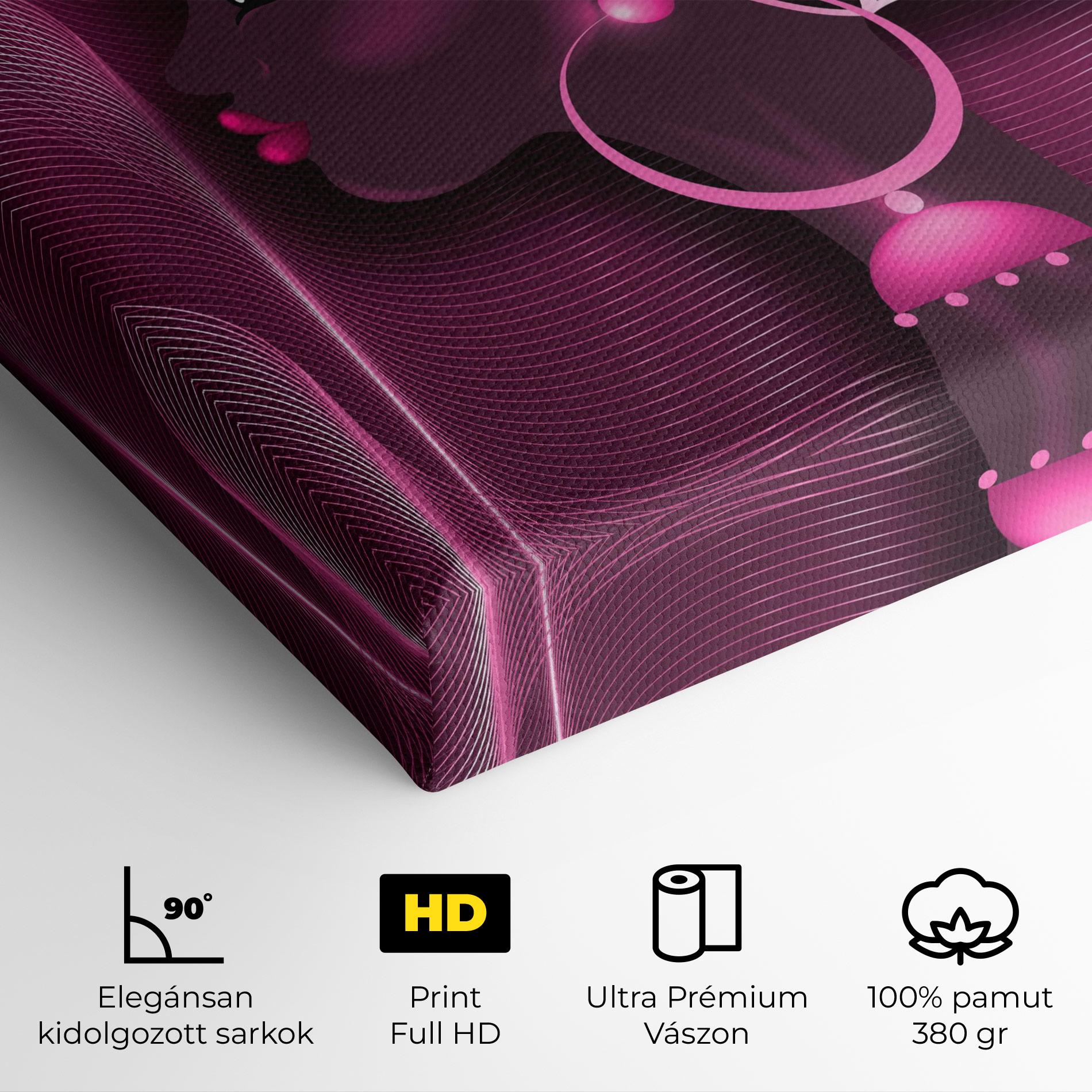 Vászonkép African Pink Woman mockup 4