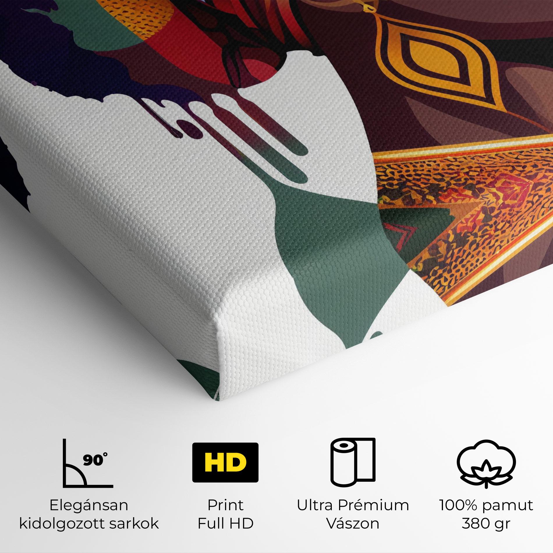 Vászonkép Colorful African mockup 4