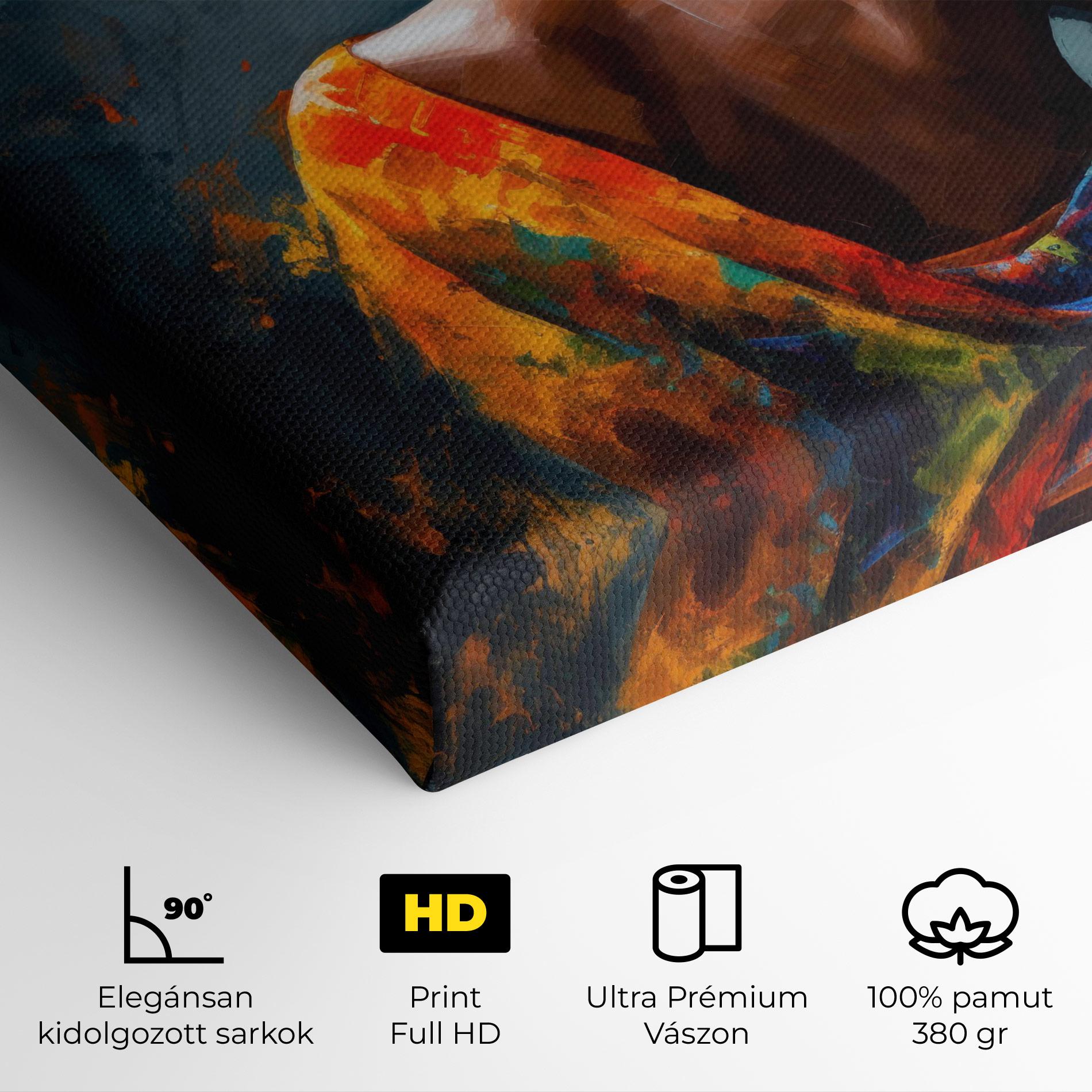 Vászonkép Colorful Turban Woman mockup 4