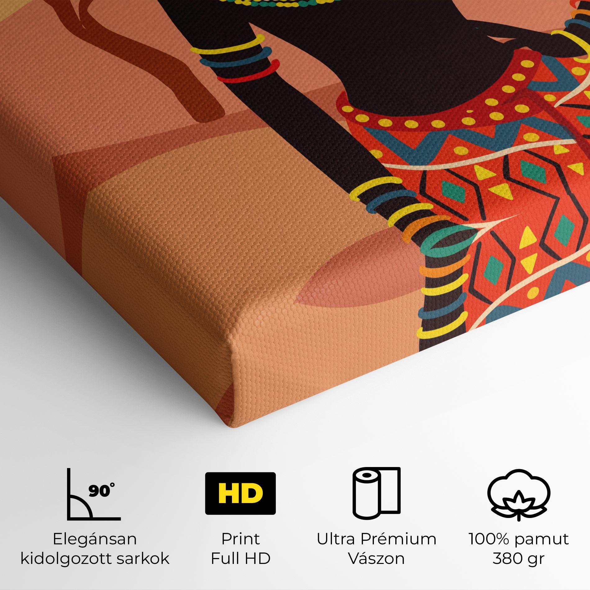 Vászonkép Ethnic African Color mockup 4