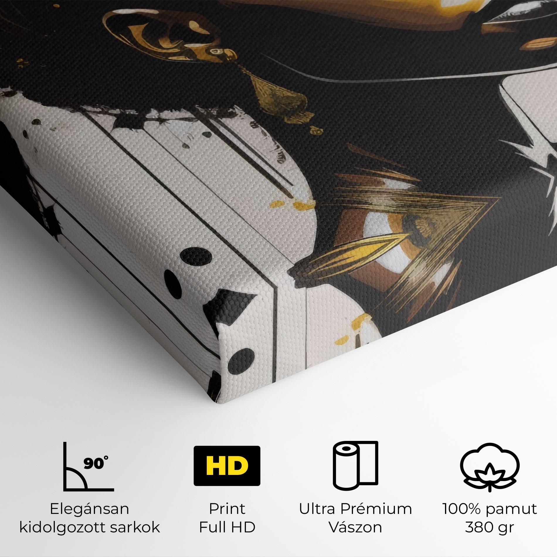 Vászonkép Gold African Woman mockup 4