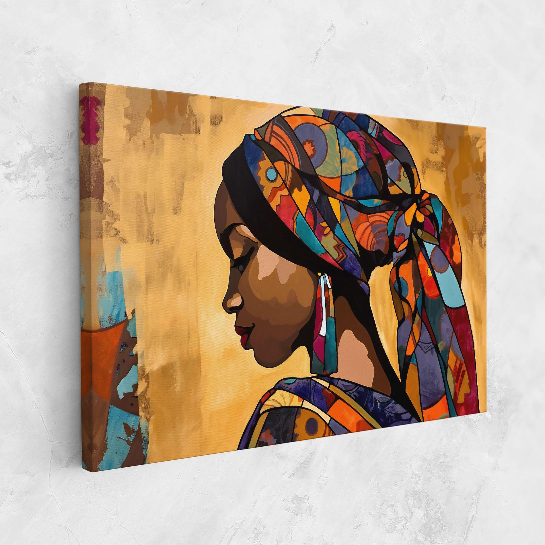 Vászonkép Headscarf Pretty Woman mockup 1