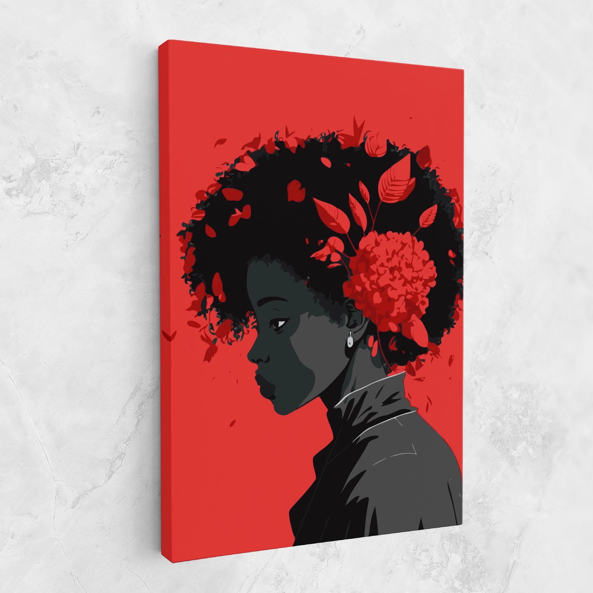 Vászonkép African Red Flower mockup 1