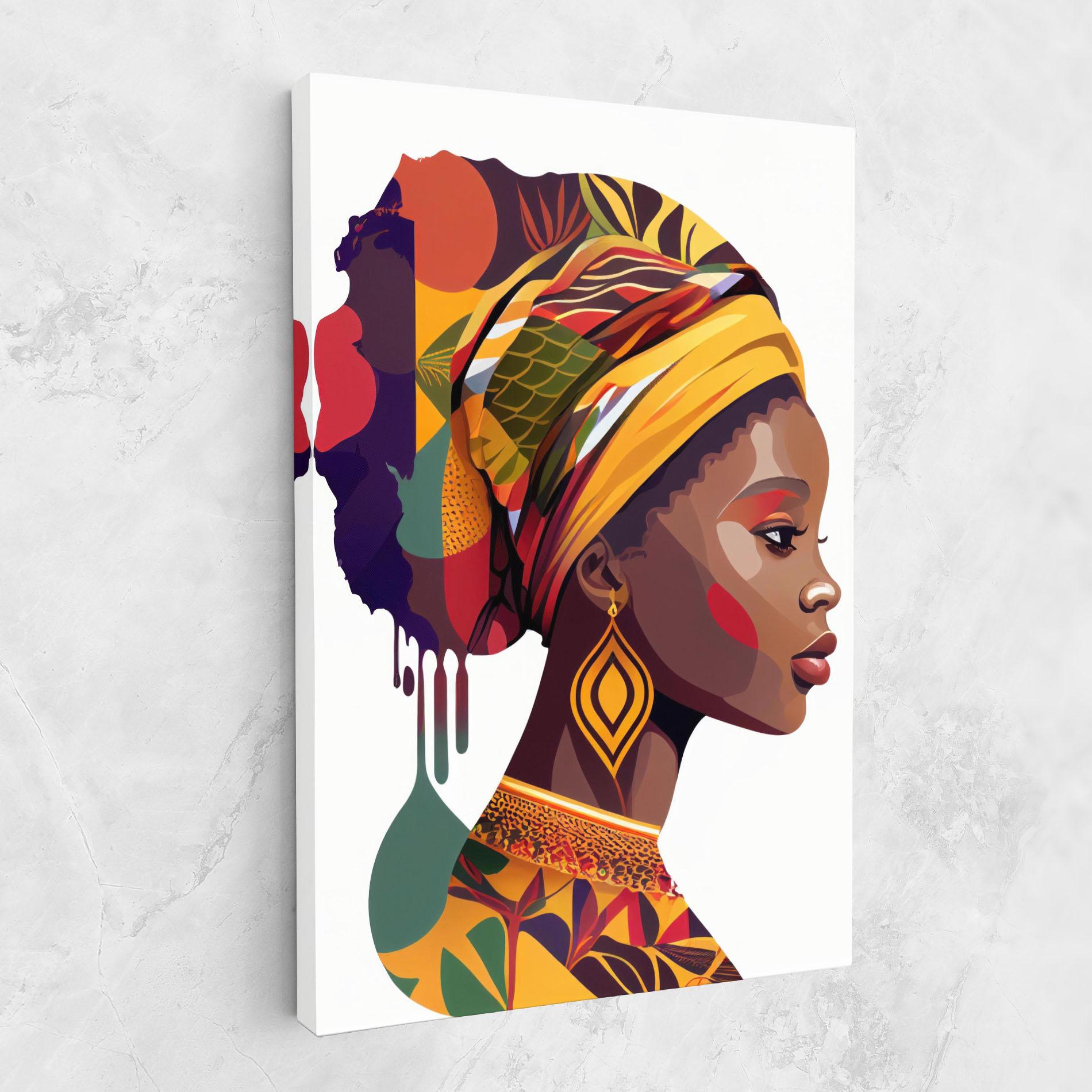Vászonkép Colorful African mockup 1