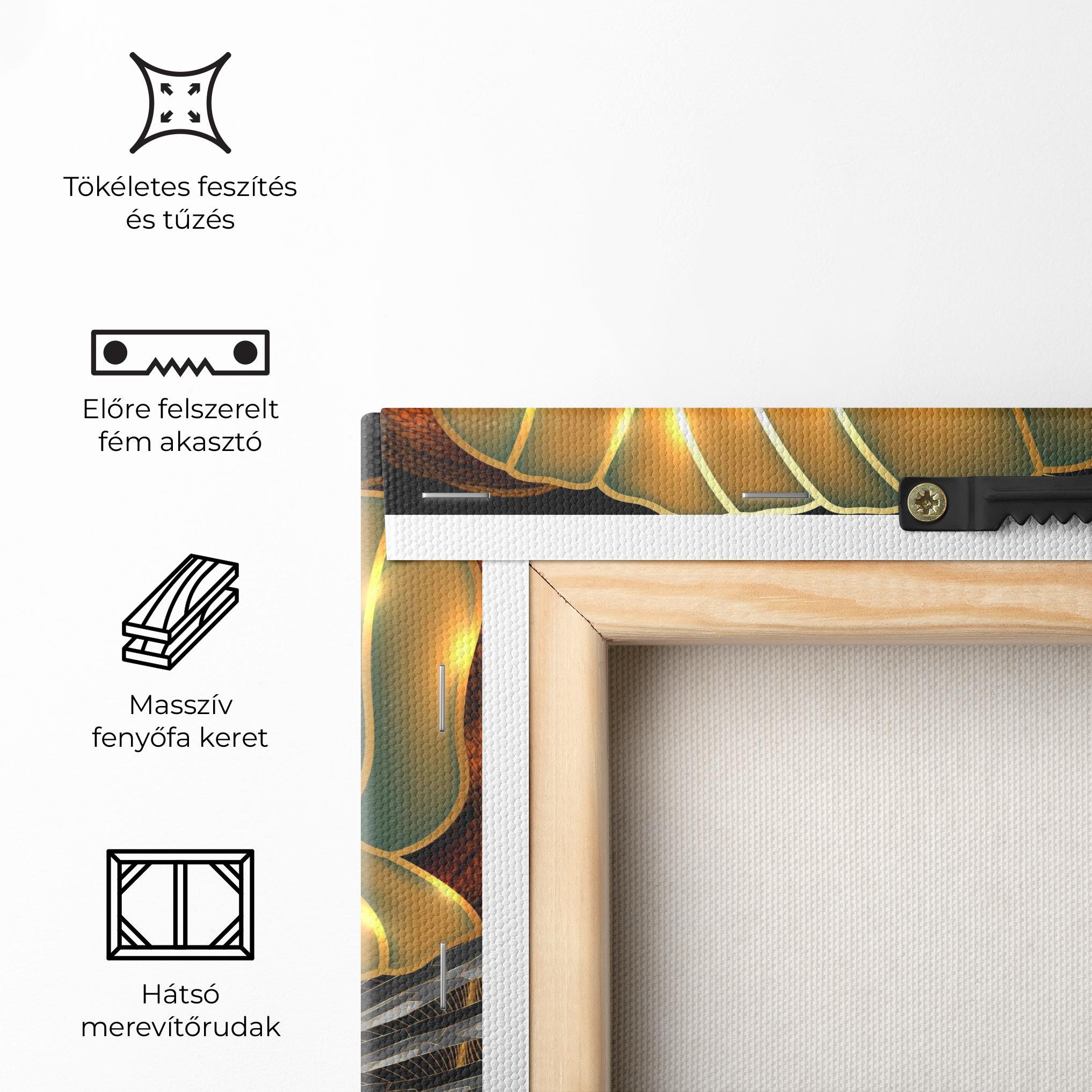 Vászonkép African Gold Leaf mockup 5