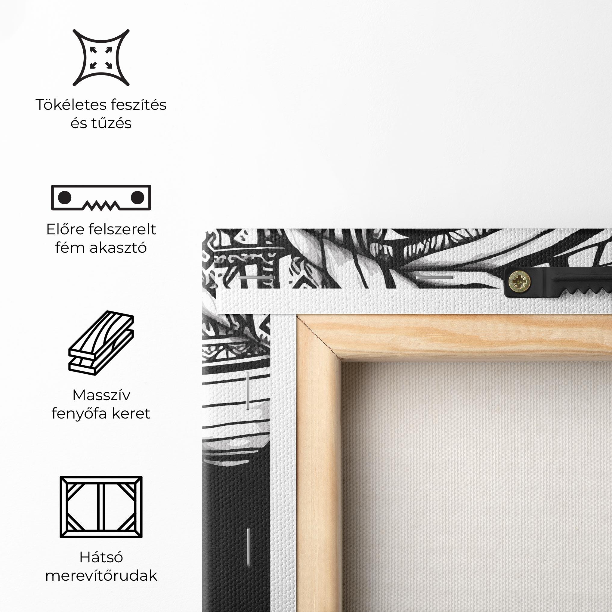 Vászonkép Beautiful African Lady mockup 5