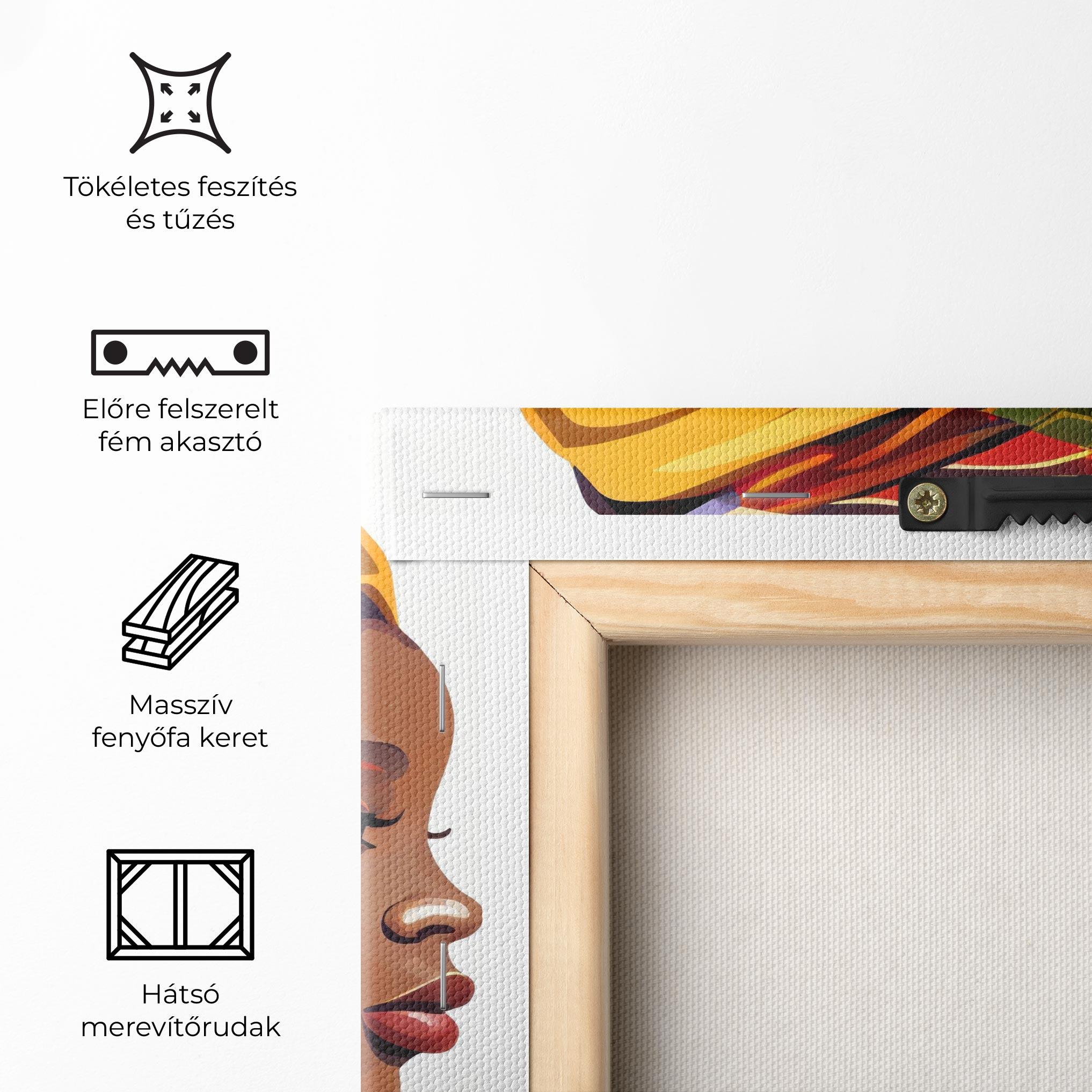 Vászonkép Colorful African mockup 5