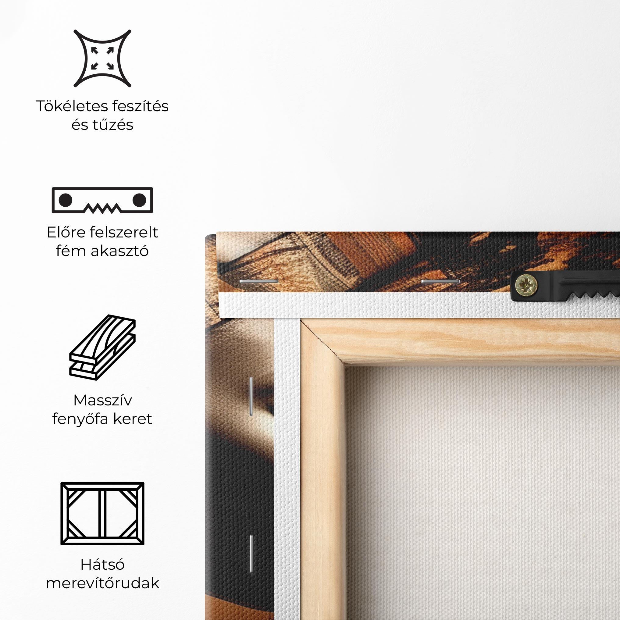 Vászonkép Interesting African Earrings mockup 5