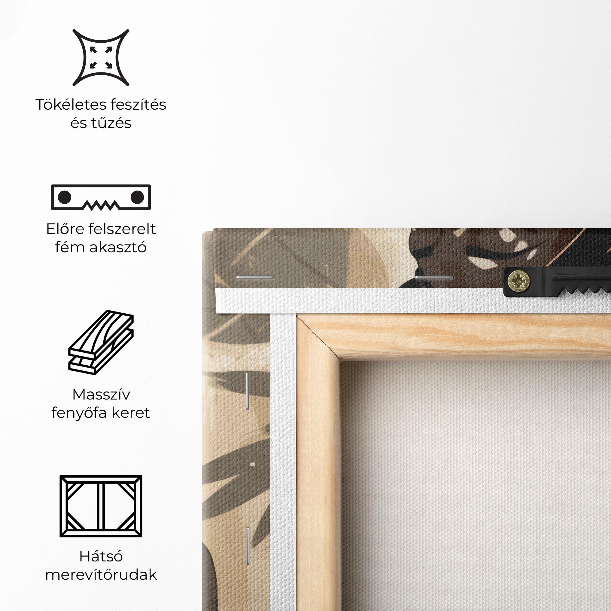 Vászonkép Wearing Necklace Graphic mockup 5