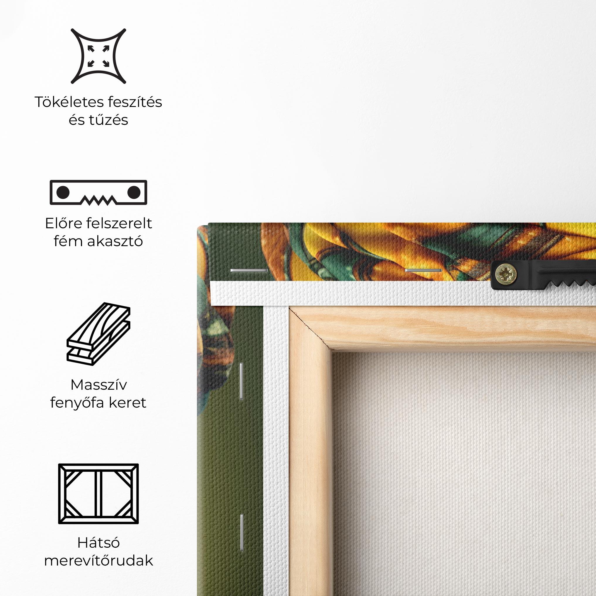 Vászonkép Yellow Scarf Woman mockup 5