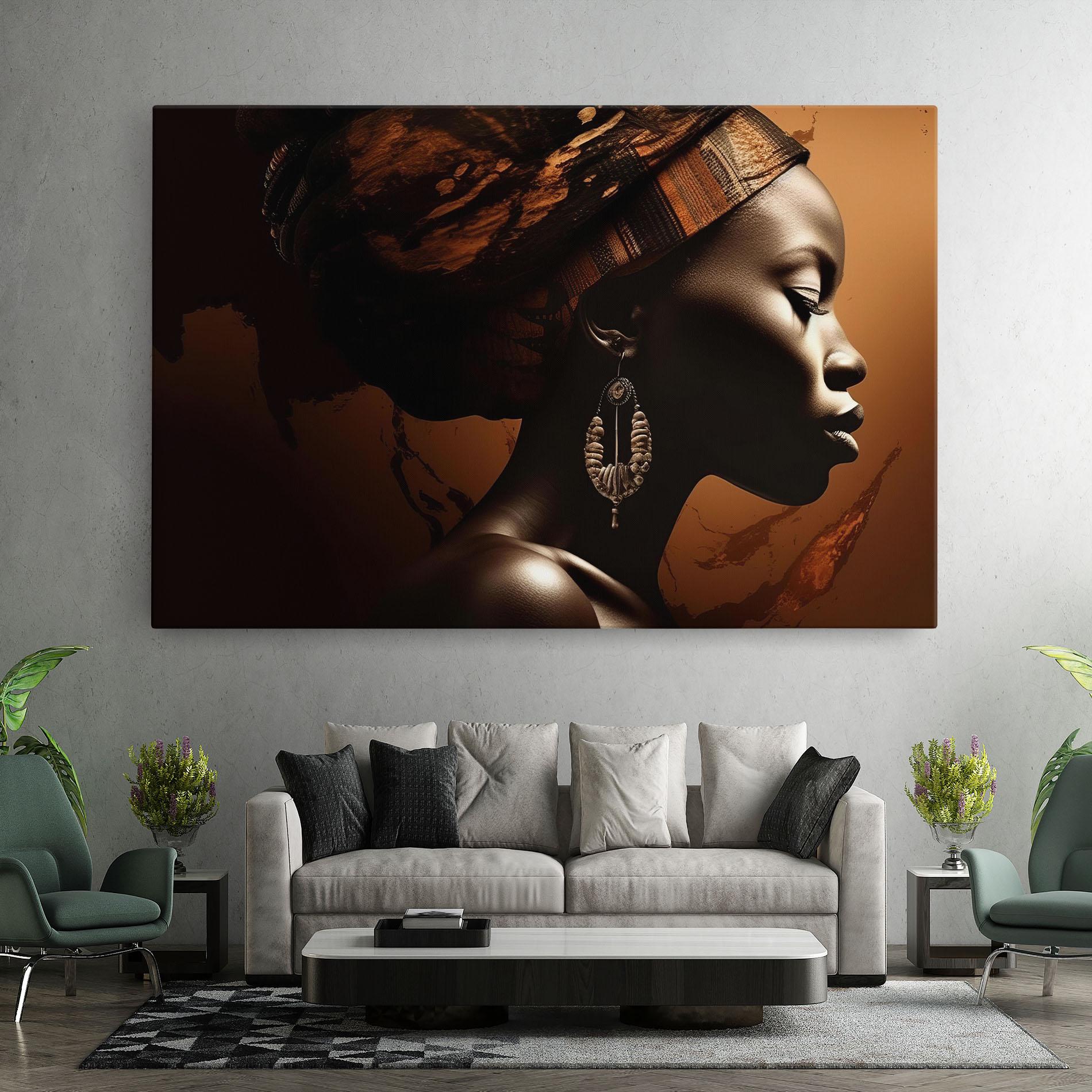 Vászonkép Interesting African Earrings mockup 7