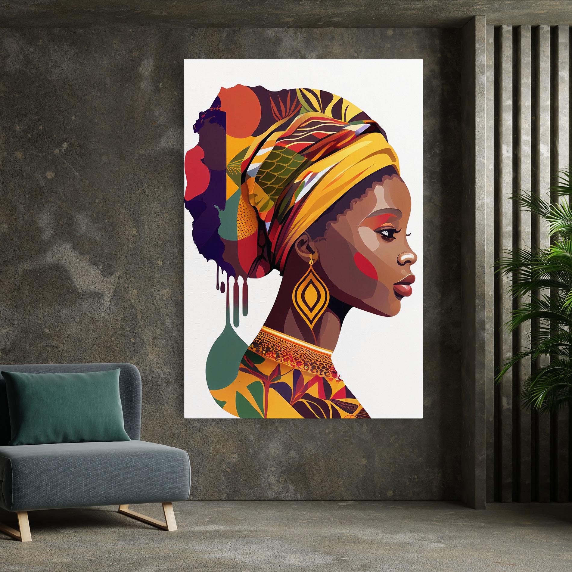Vászonkép Colorful African mockup 7