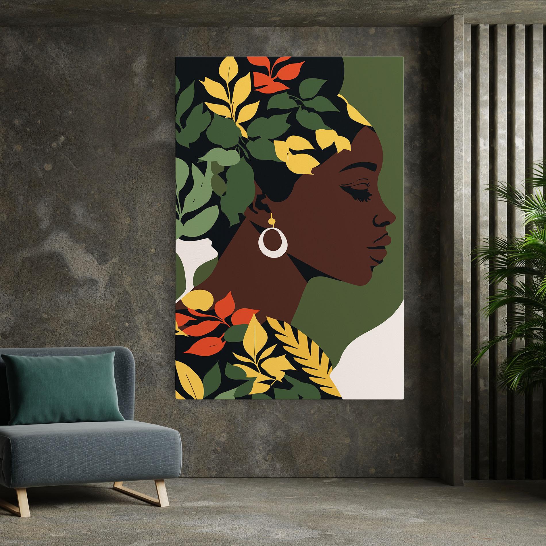 Vászonkép Yellow Leaf Africa mockup 7