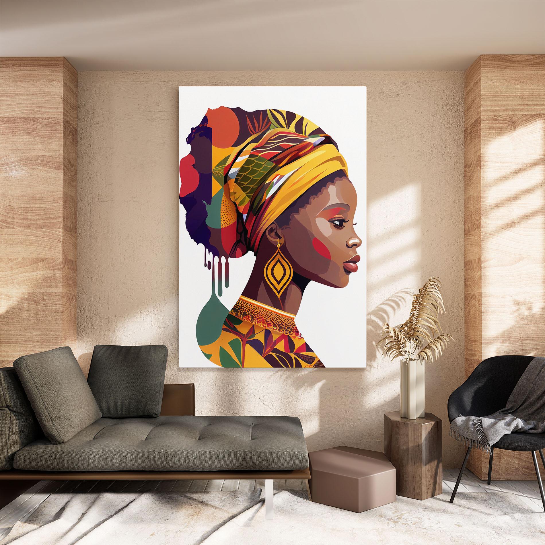 Vászonkép Colorful African mockup 8