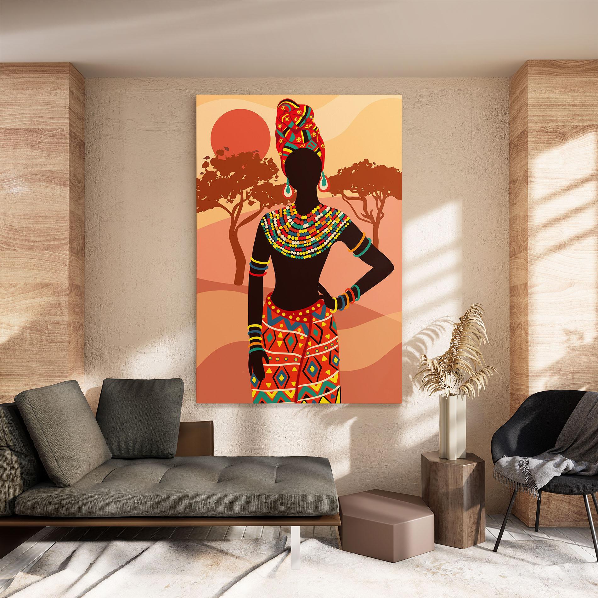 Vászonkép Ethnic African Color mockup 8