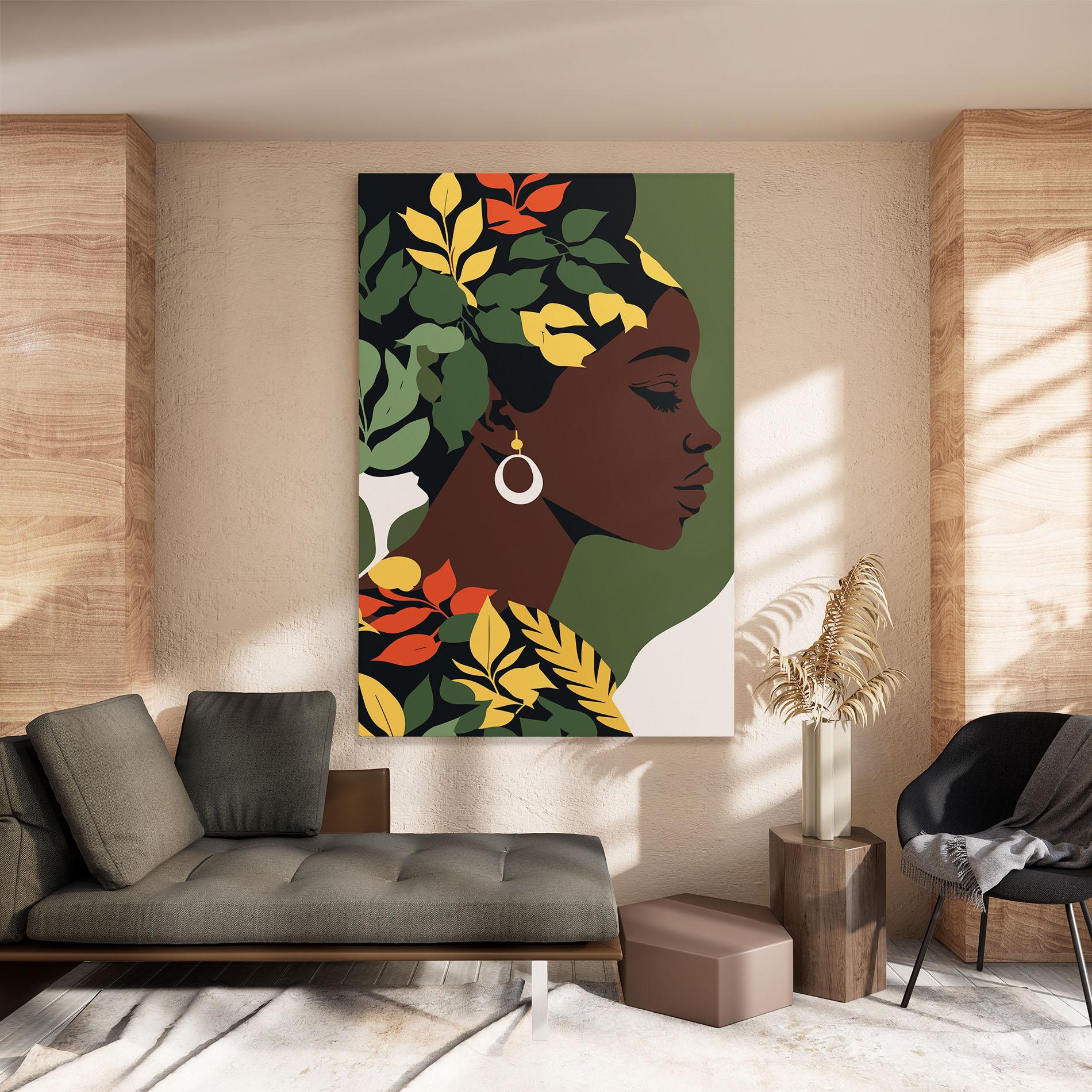Vászonkép Yellow Leaf Africa mockup 8