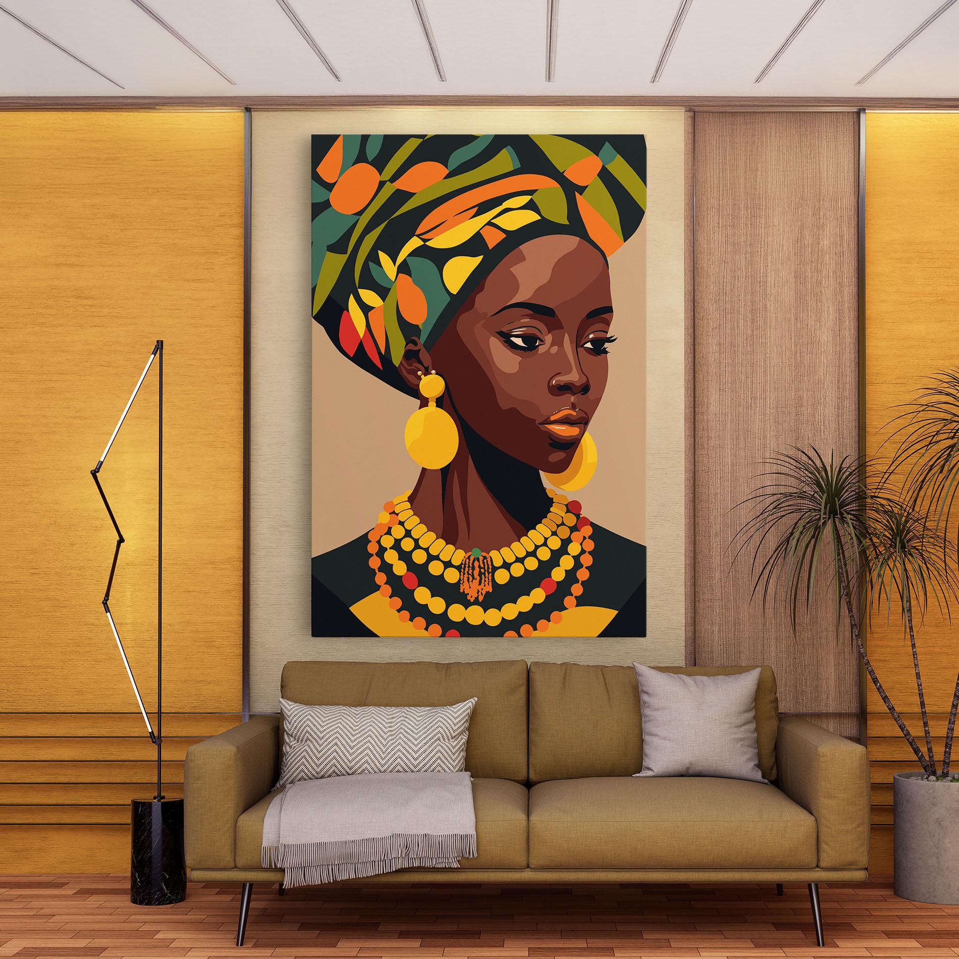 Vászonkép African Earrings mockup 9