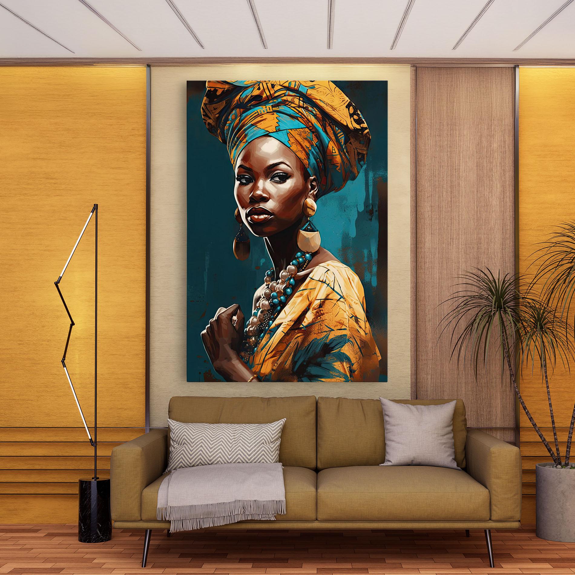 Vászonkép Azure Chic Woman mockup 9