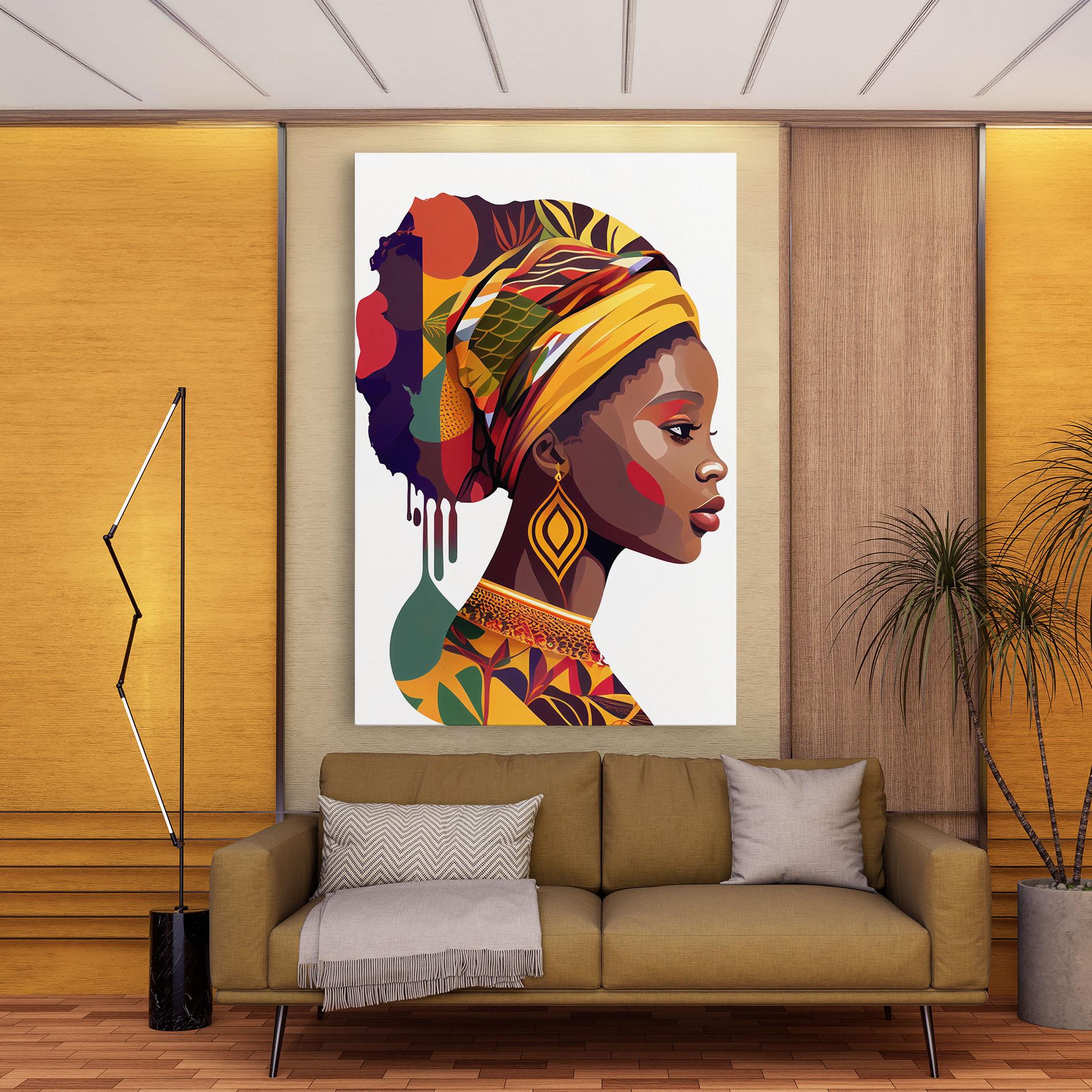 Vászonkép Colorful African mockup 9