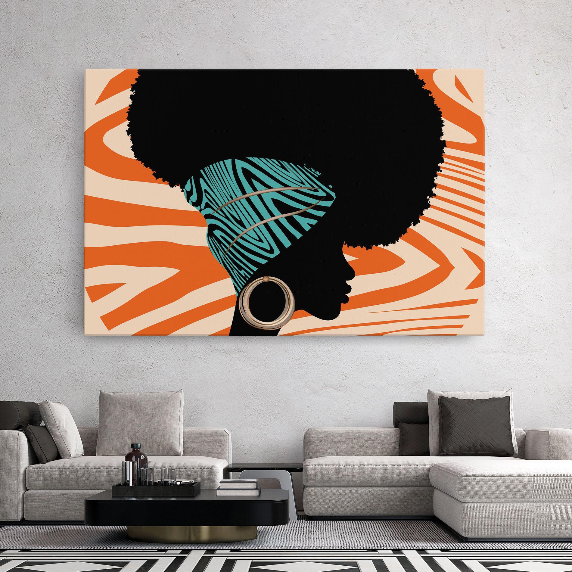 Vászonkép African Bandana mockup 2