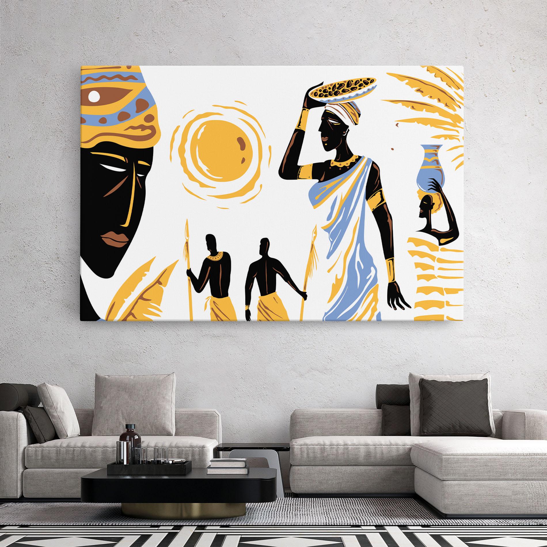 Vászonkép African Drawing mockup 2
