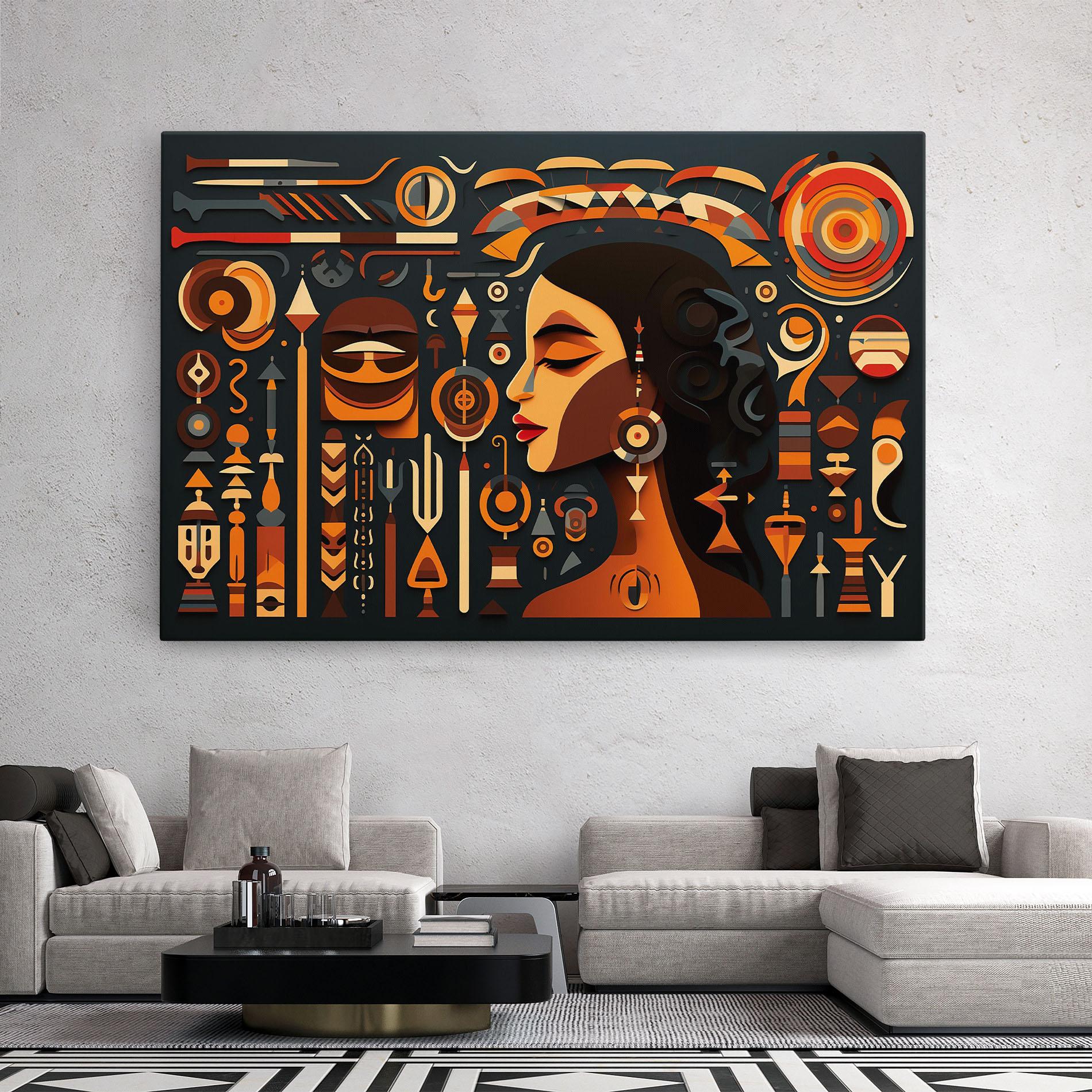 Vászonkép Old Cultural Elements mockup 2