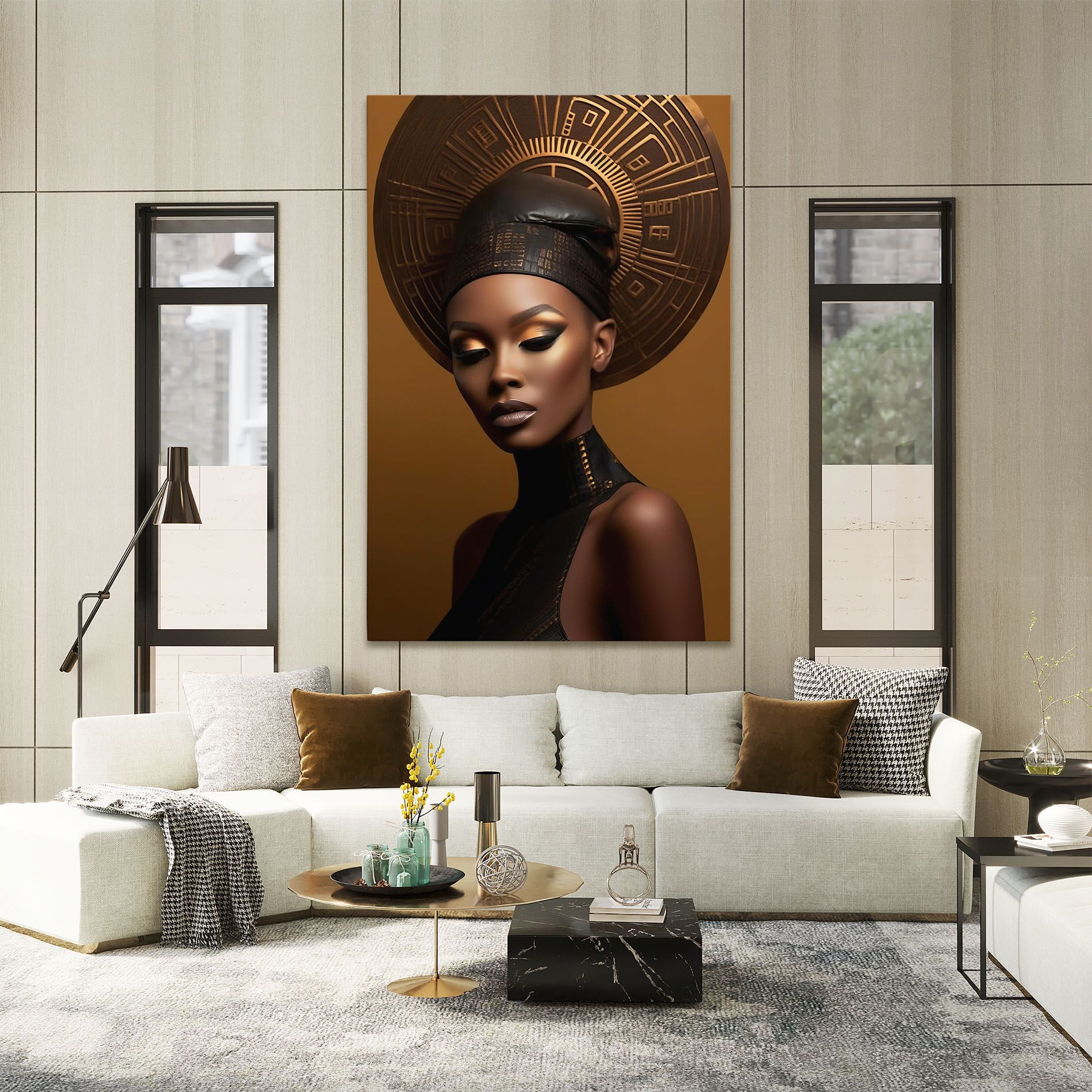 African Abstract Art mockup 2