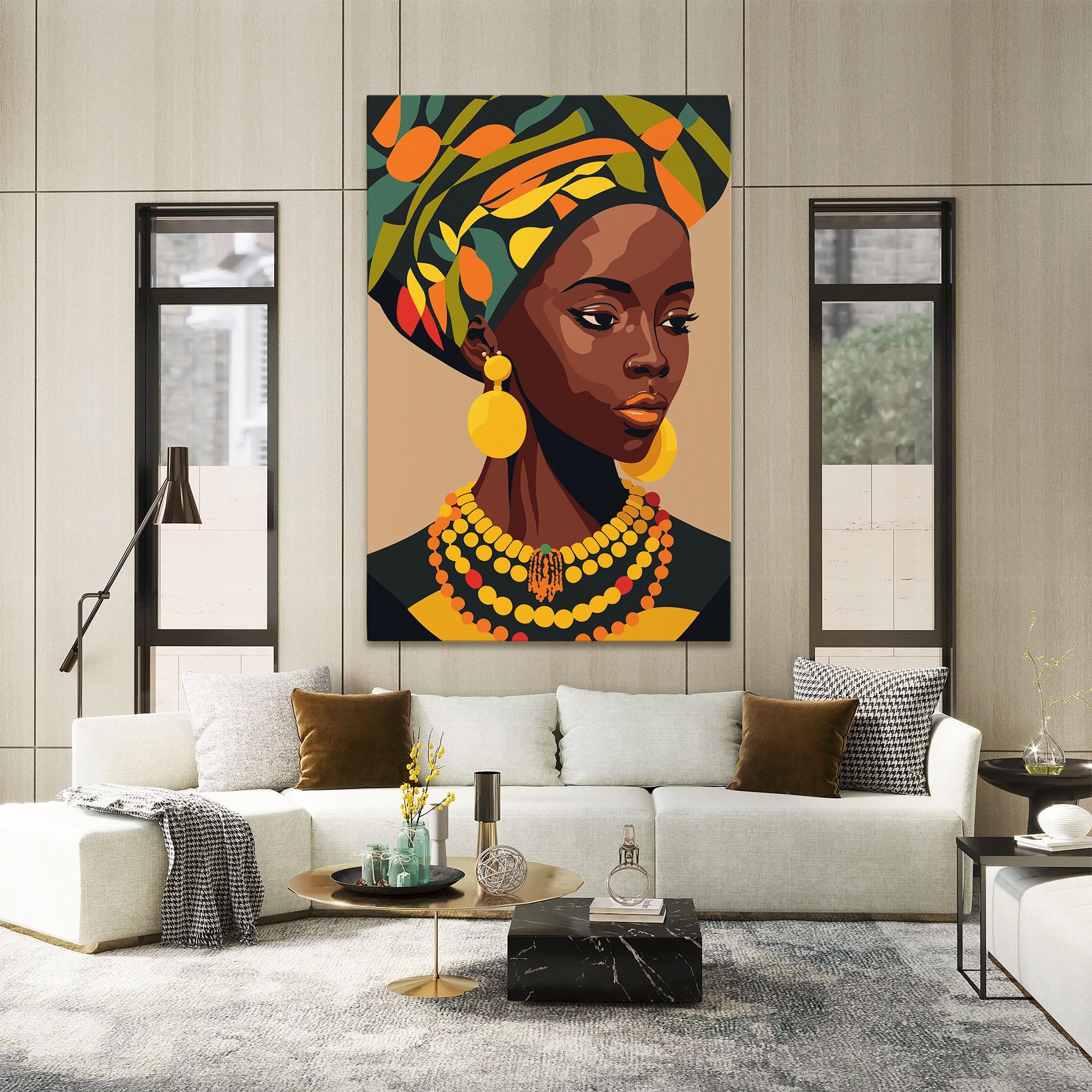 Vászonkép African Earrings mockup 2