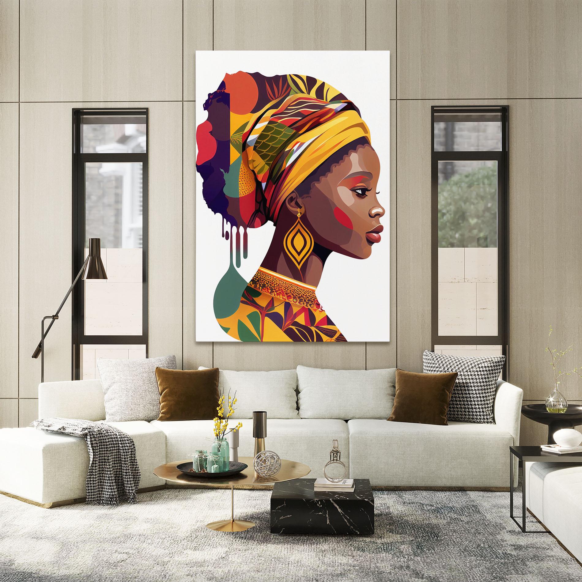 Vászonkép Colorful African mockup 2