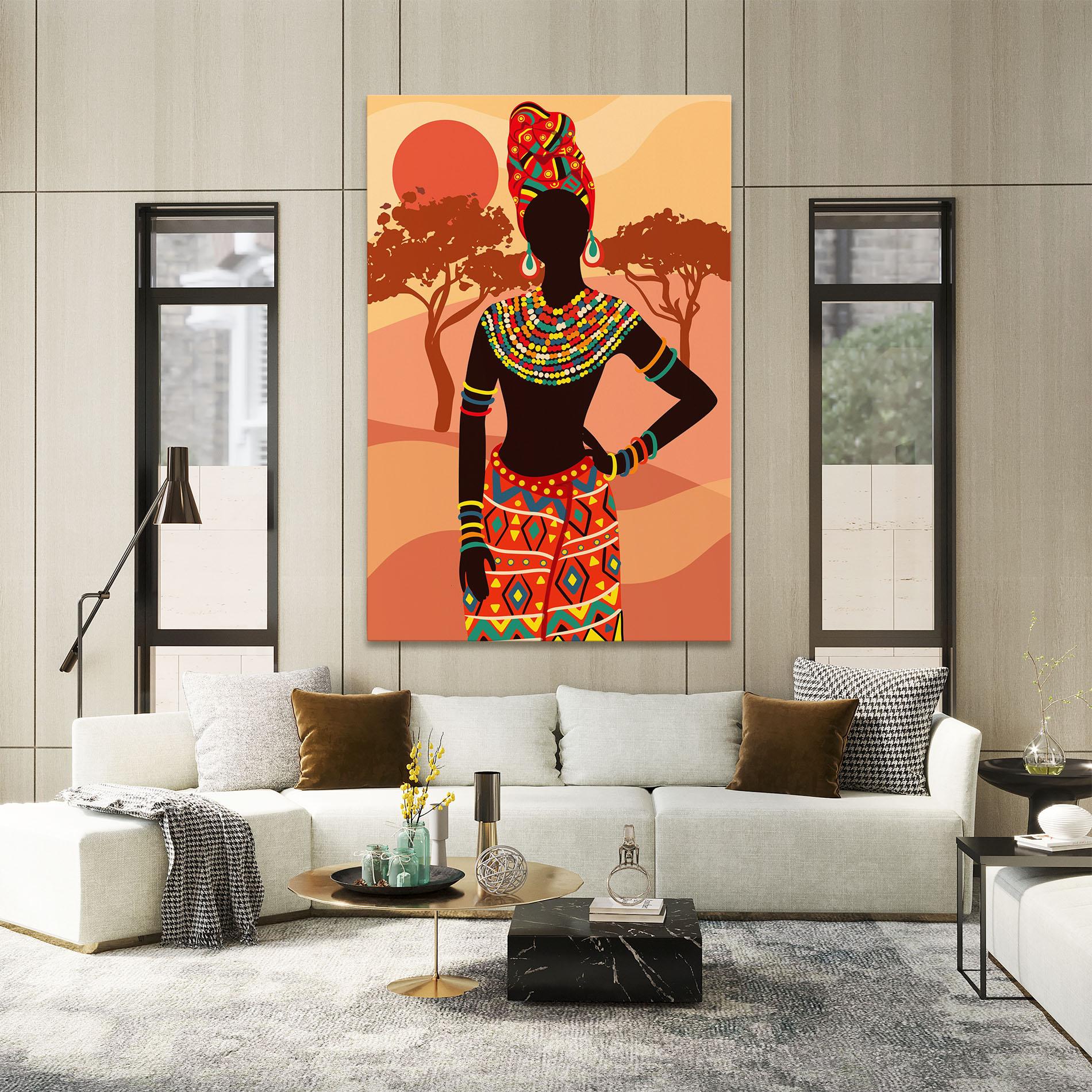 Vászonkép Ethnic African Color mockup 2