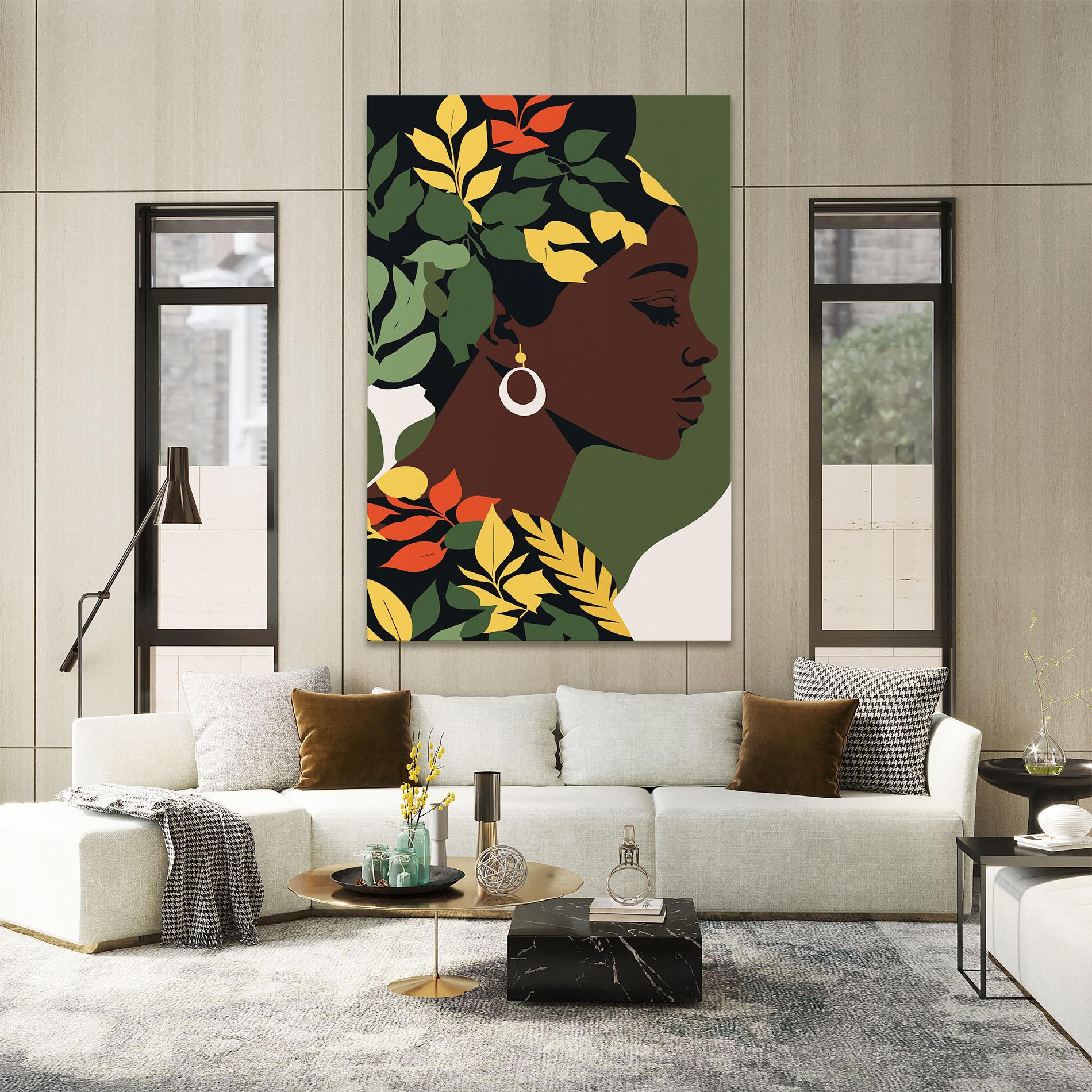 Vászonkép Yellow Leaf Africa mockup 2