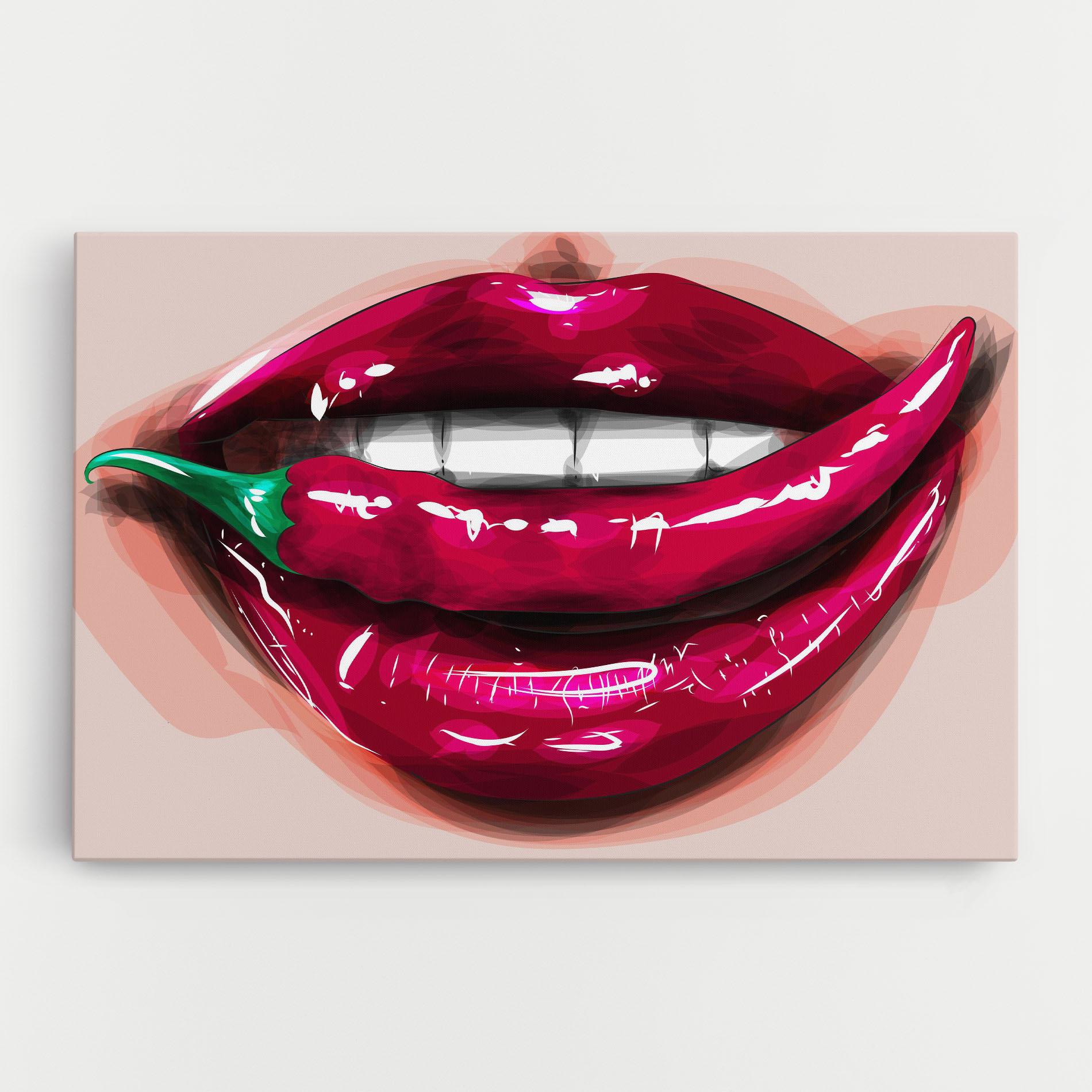 Vászonkép Chilli Lips mockup 0