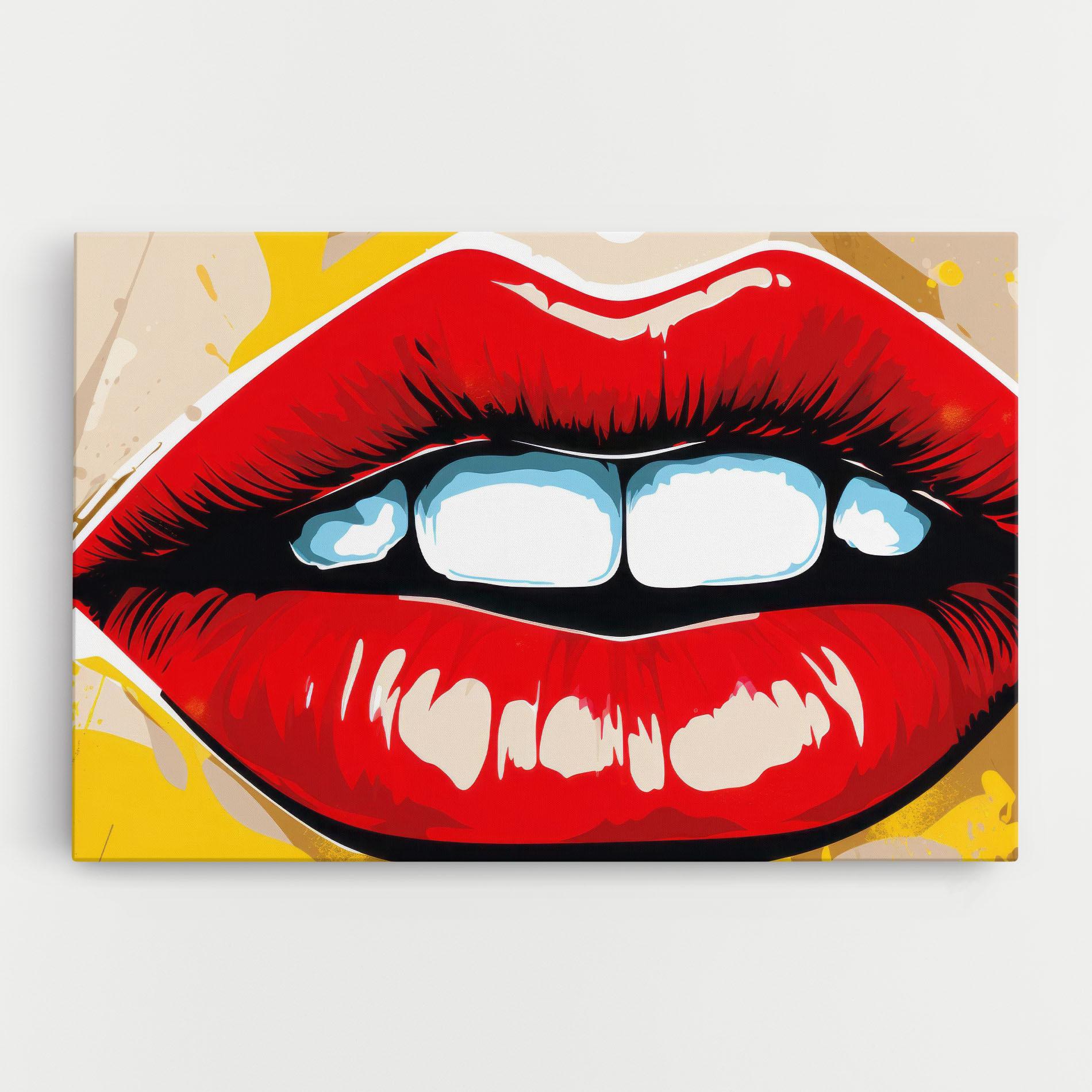 Vászonkép Pop Lips mockup 0