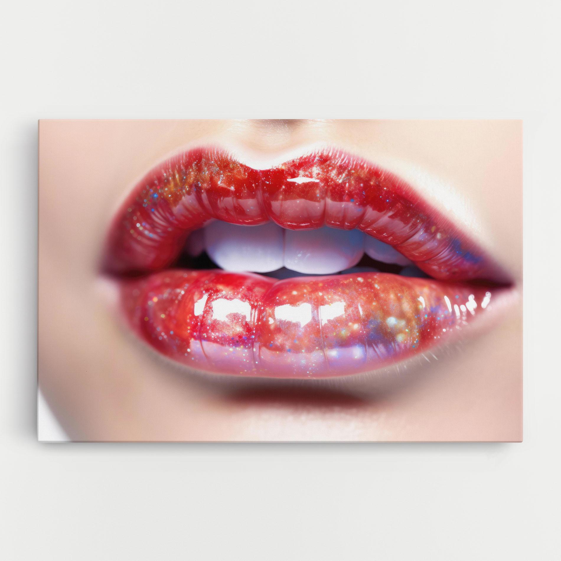 Vászonkép Red Pretty Lips mockup 0