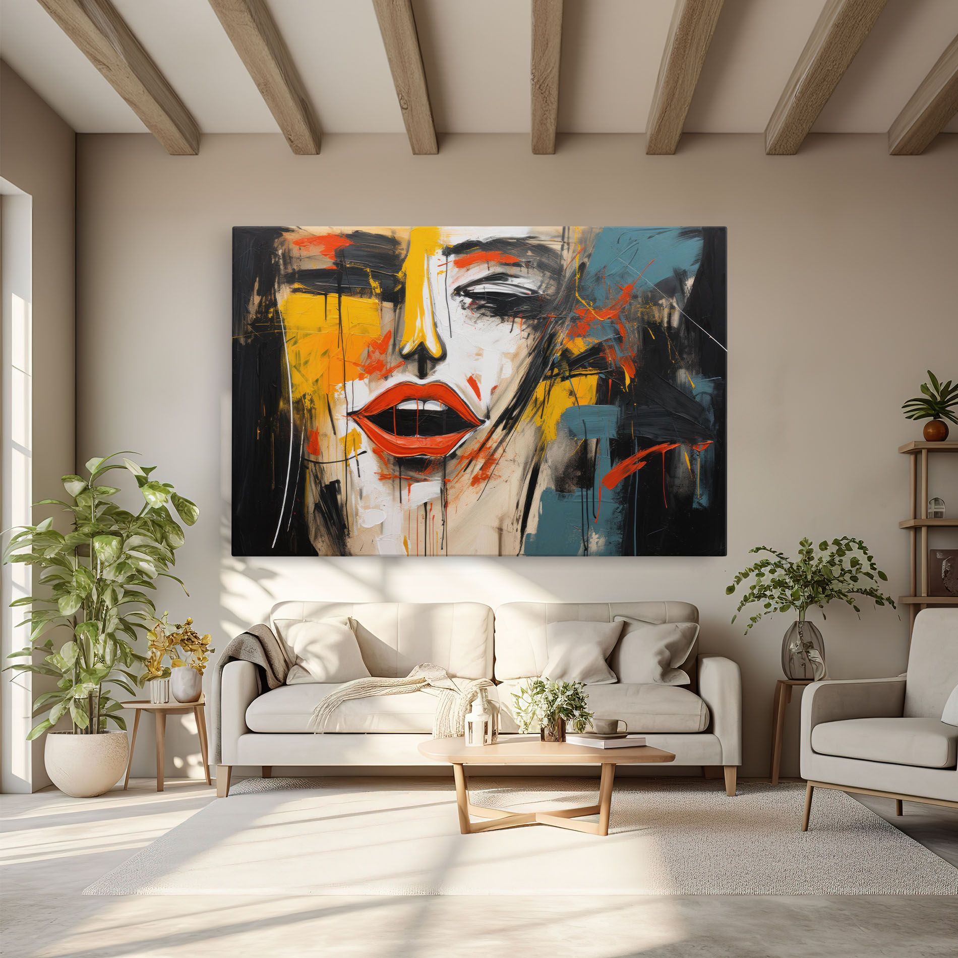 Abstract Woman Lips mockup 6