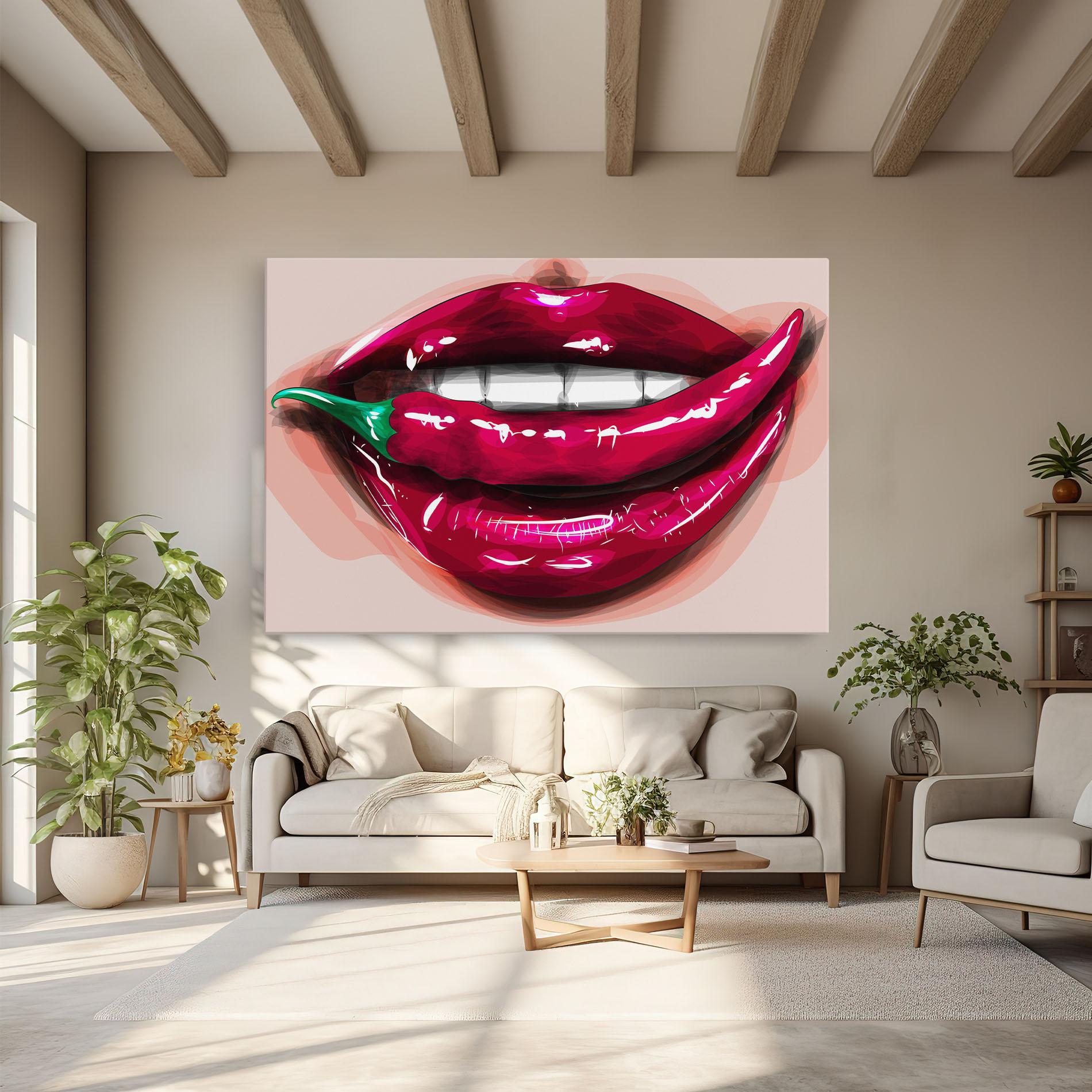 Vászonkép Chilli Lips mockup 6