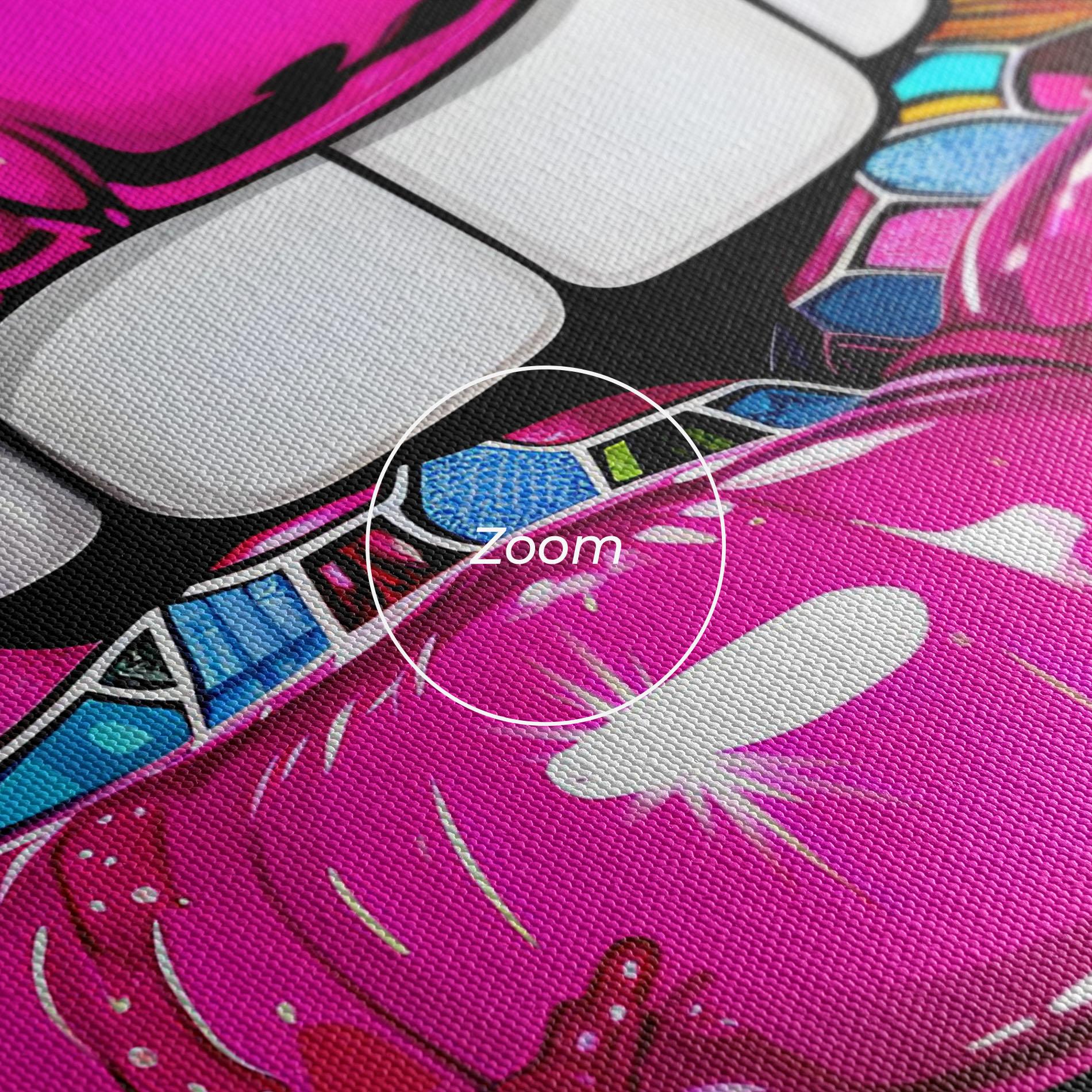 Vászonkép Blue Pink Lips Art mockup 3