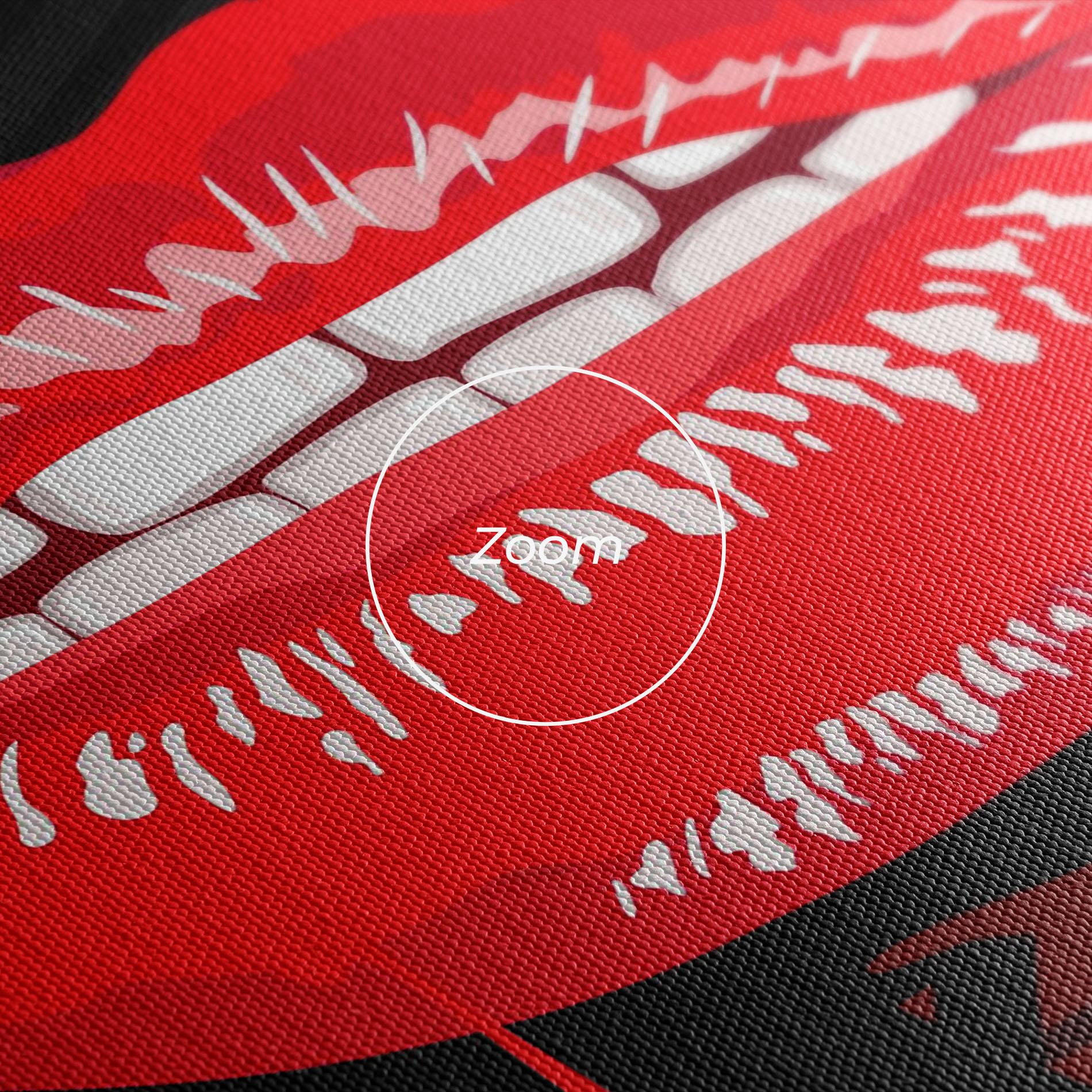 Vászonkép Graff Lips mockup 3