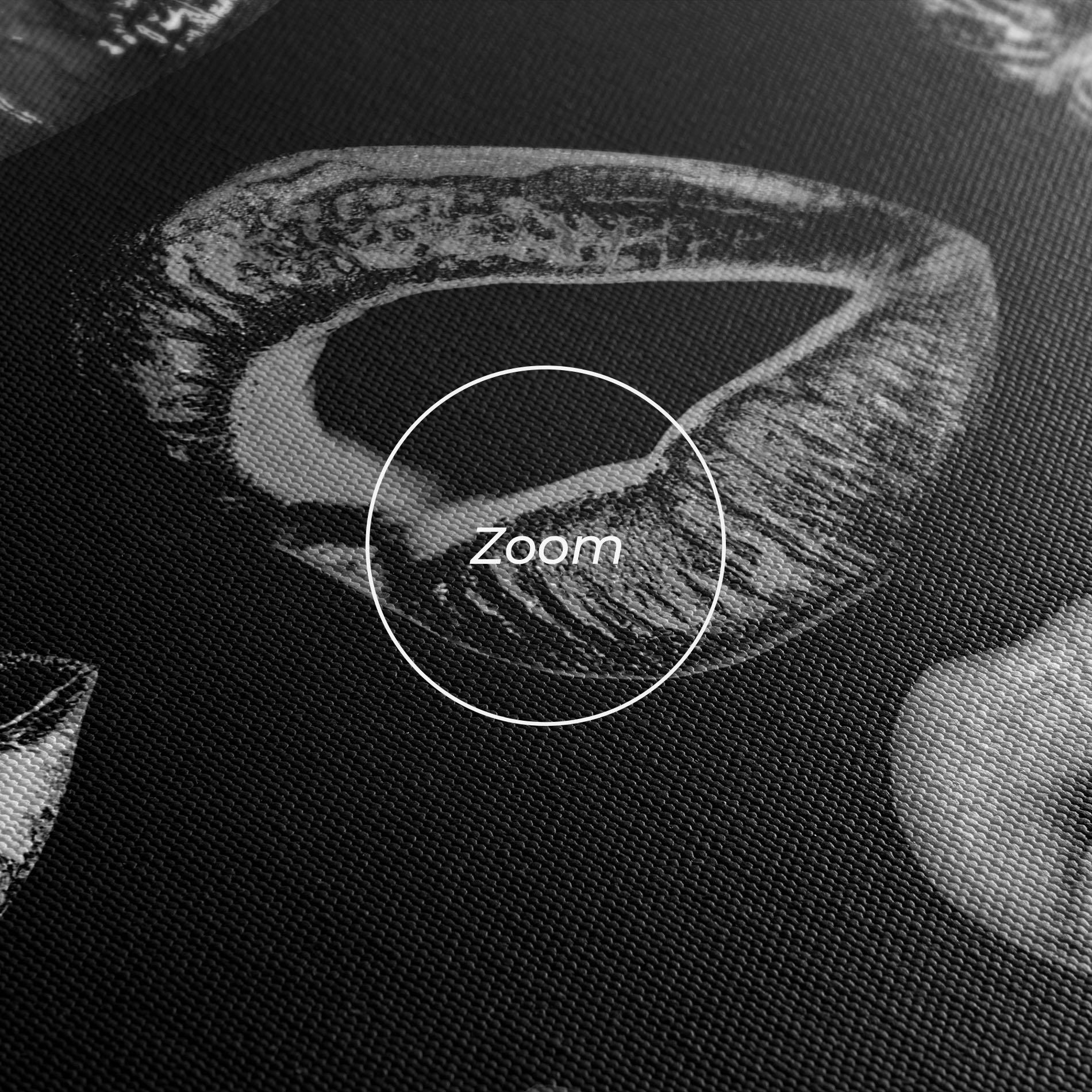 Vászonkép Grey Lips Collage mockup 3