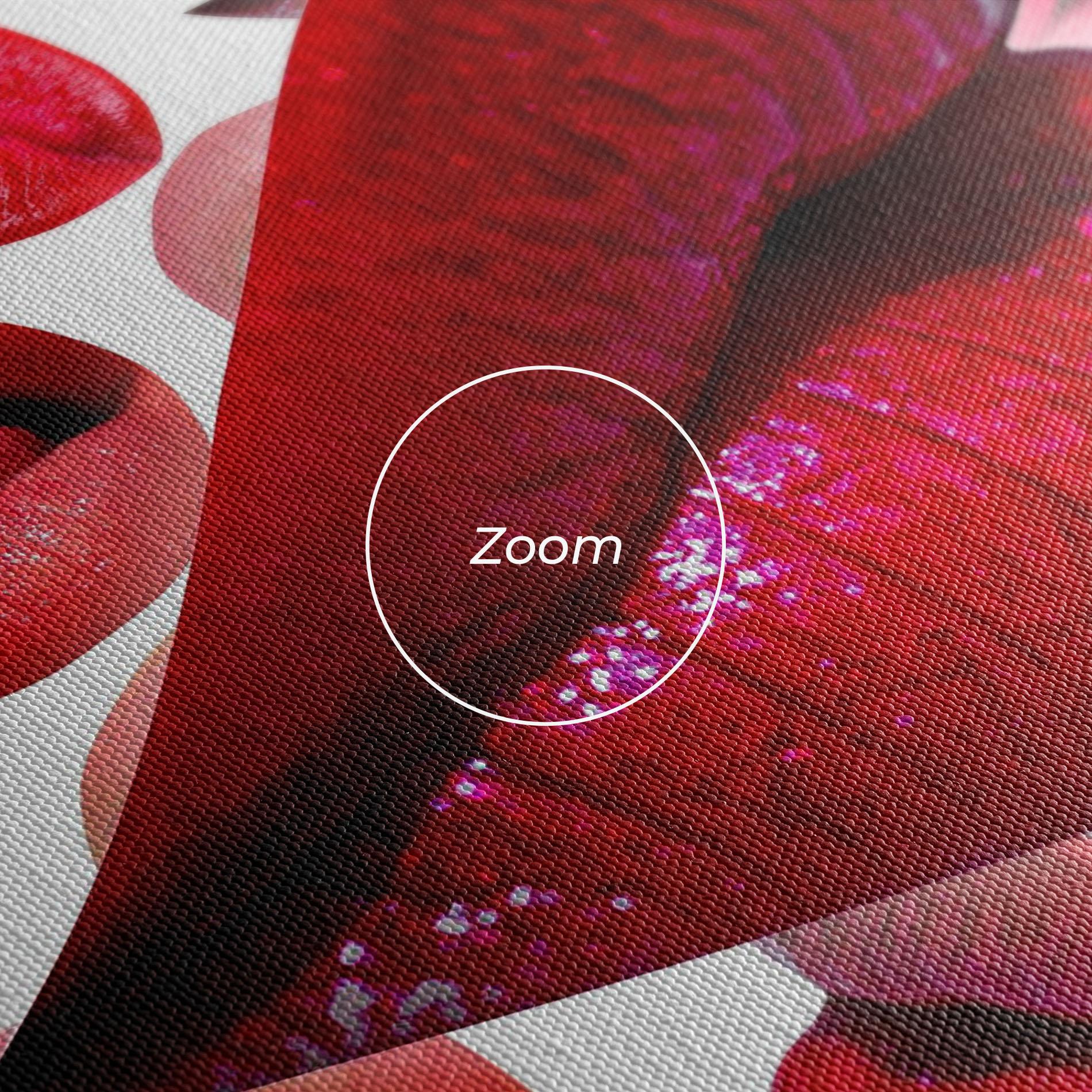 Vászonkép Red Lip Female mockup 3