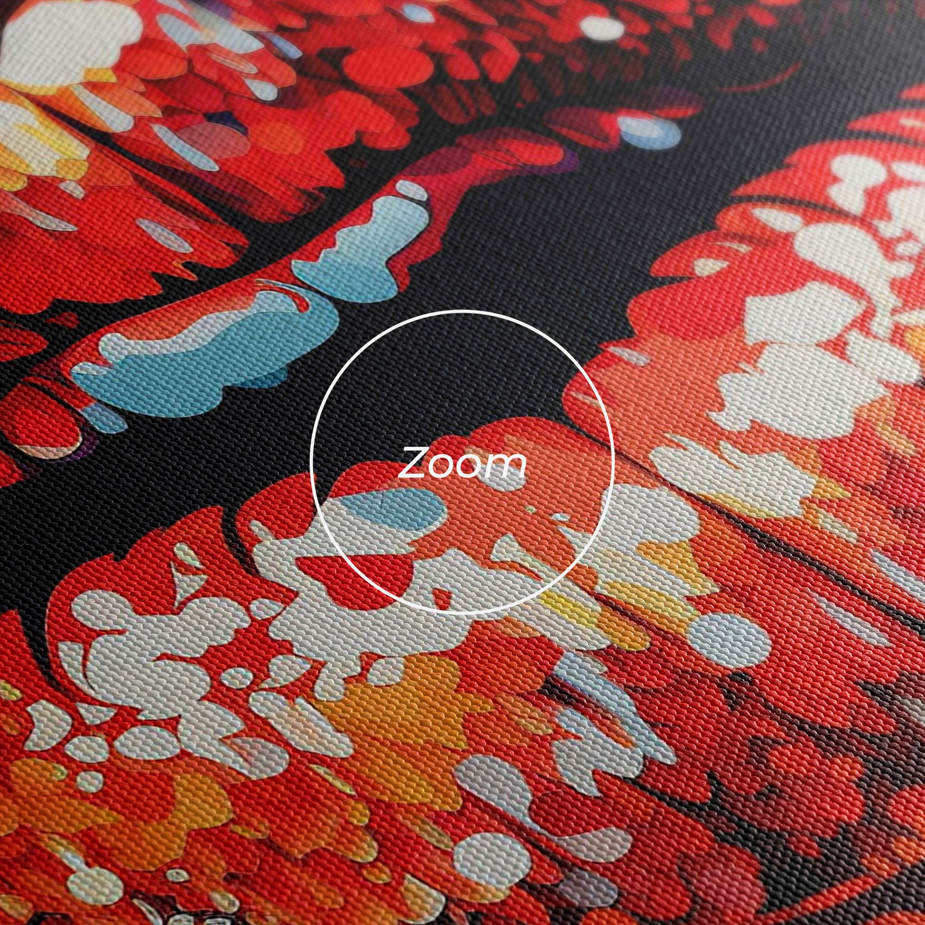 Red Lips With Word Lips It mockup 3