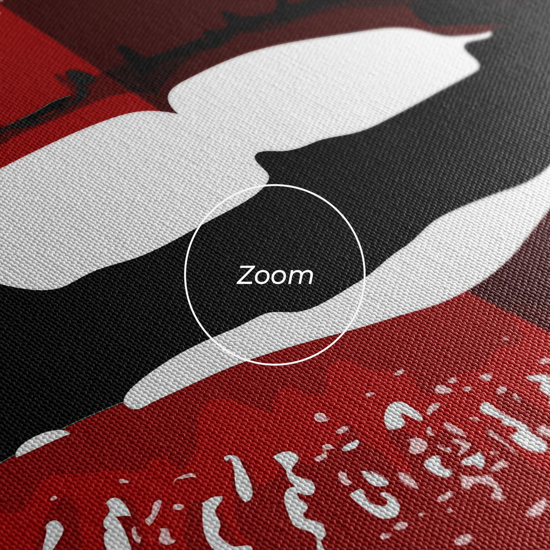 Vászonkép Red Shade Lips mockup 3