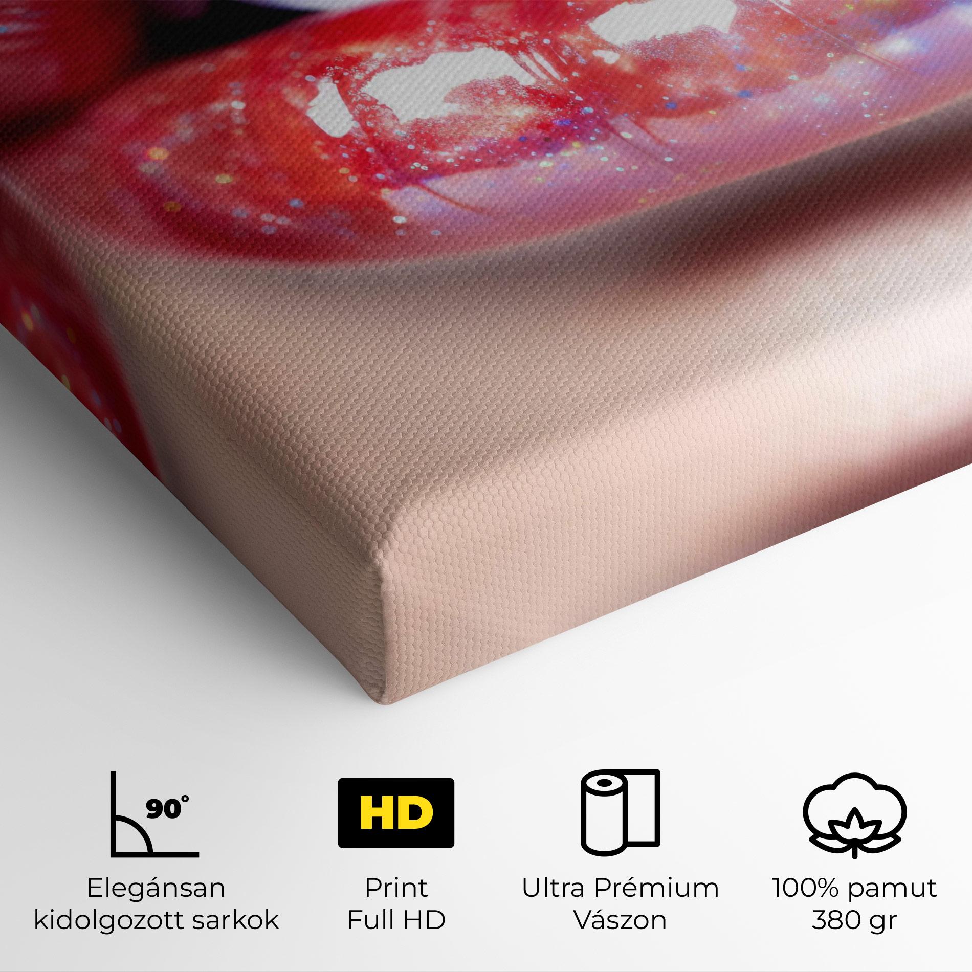 Vászonkép Red Pretty Lips mockup 4