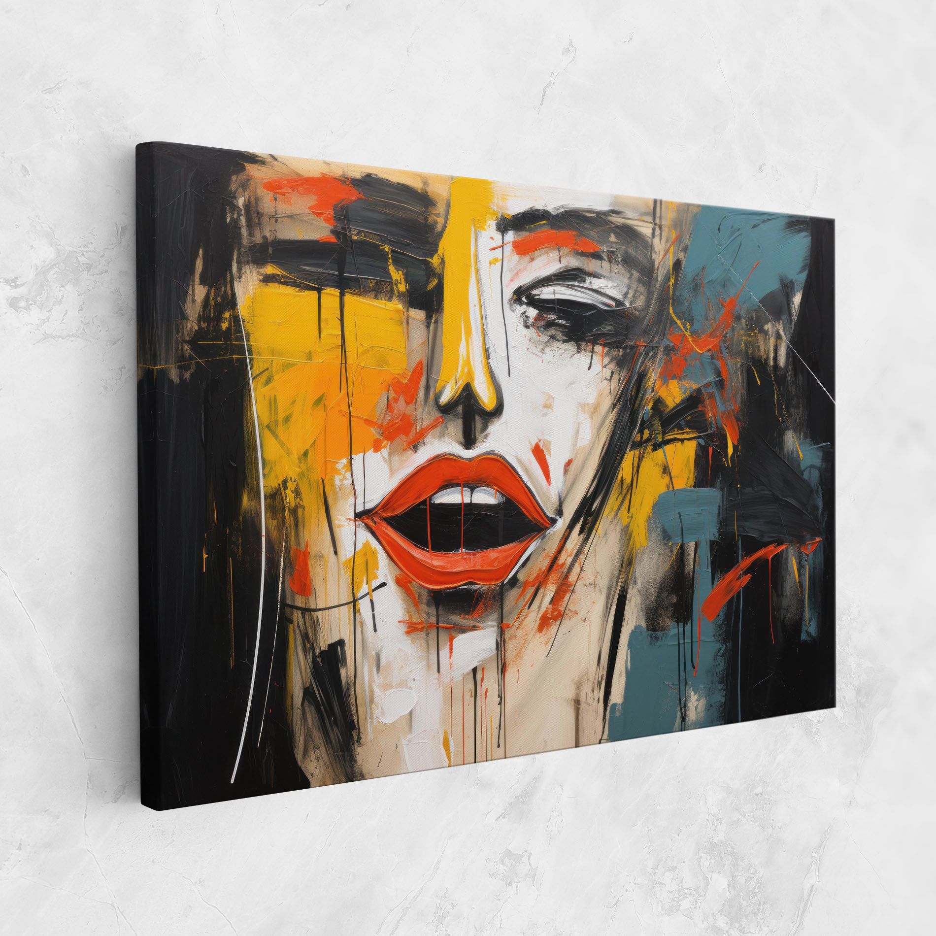 Abstract Woman Lips mockup 1