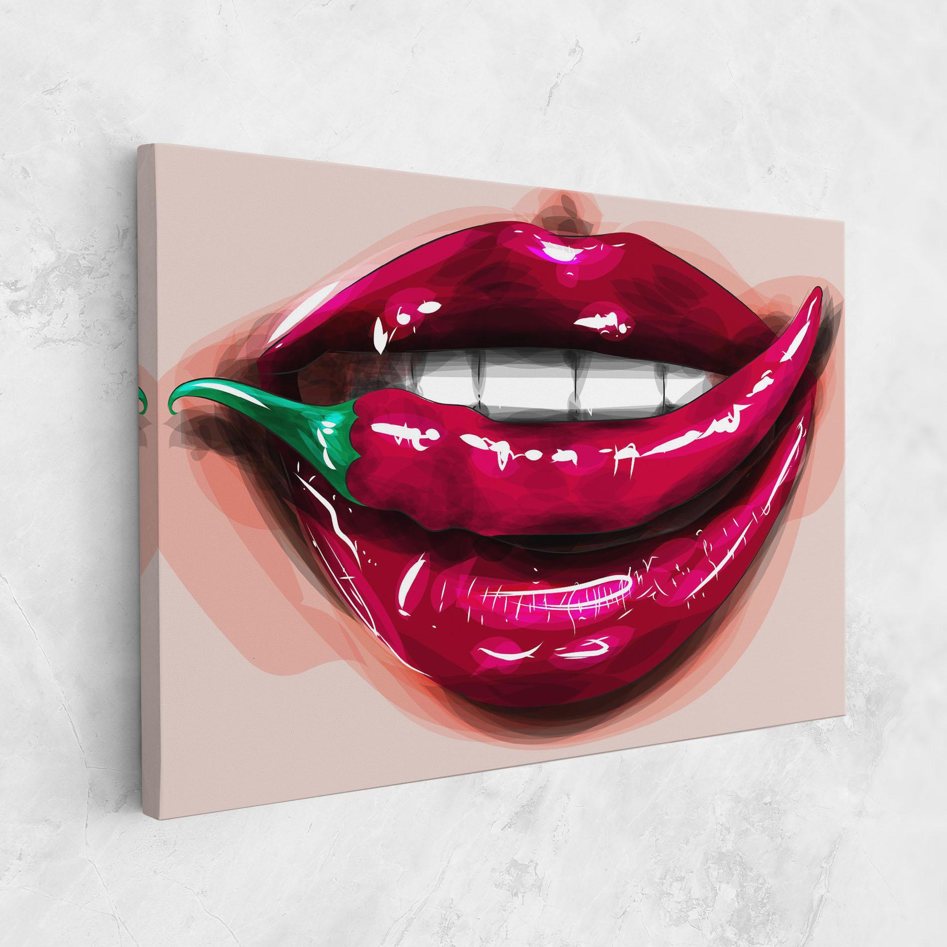 Vászonkép Chilli Lips mockup 1