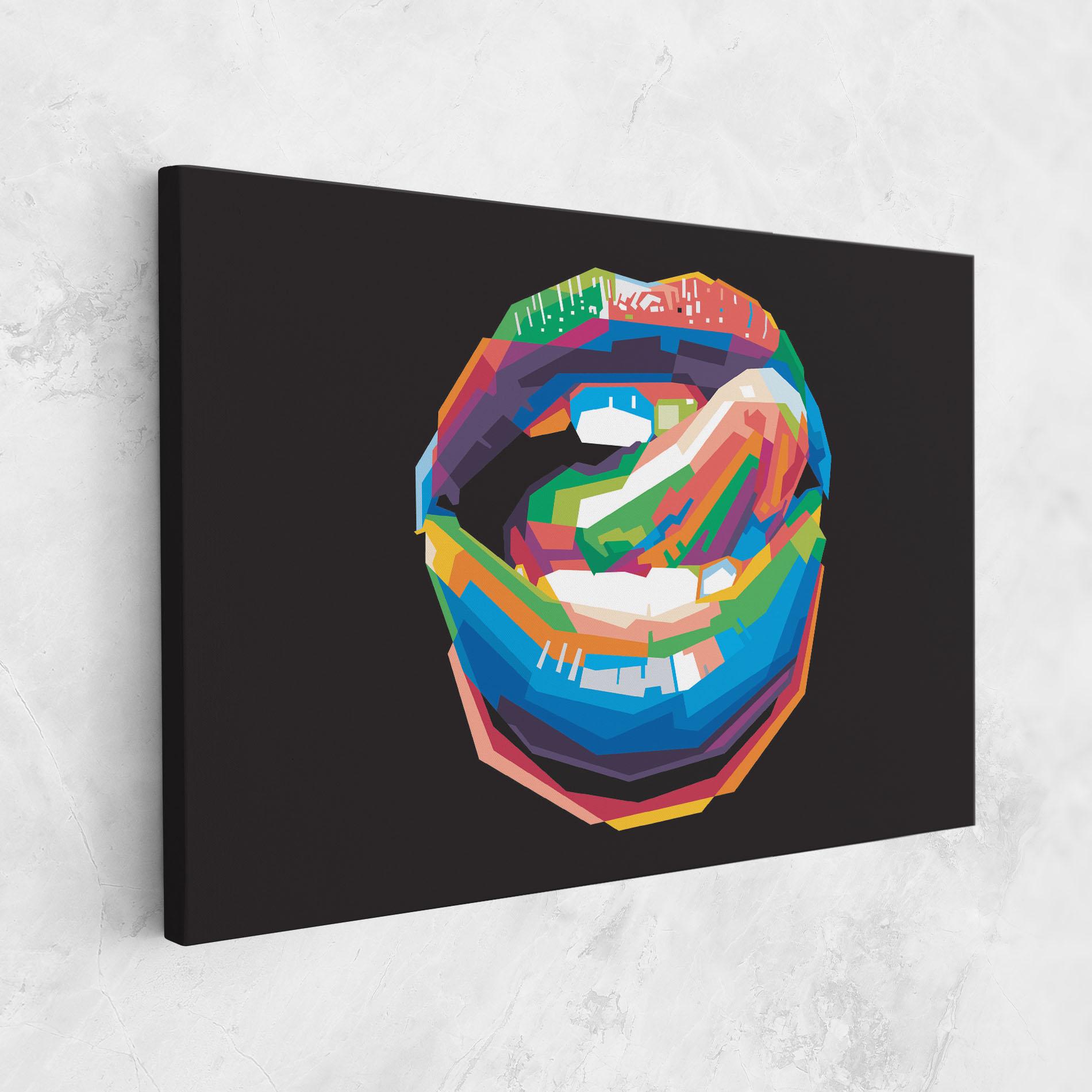 Vászonkép Lips Toungue mockup 1
