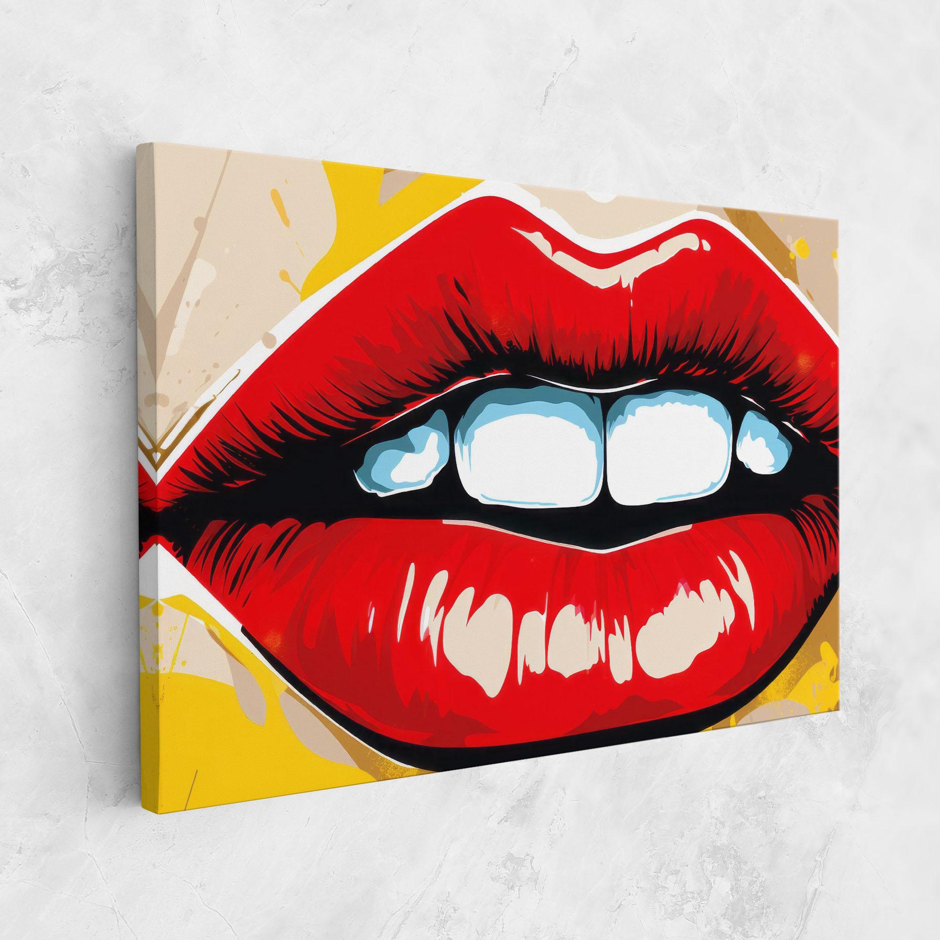 Vászonkép Pop Lips mockup 1