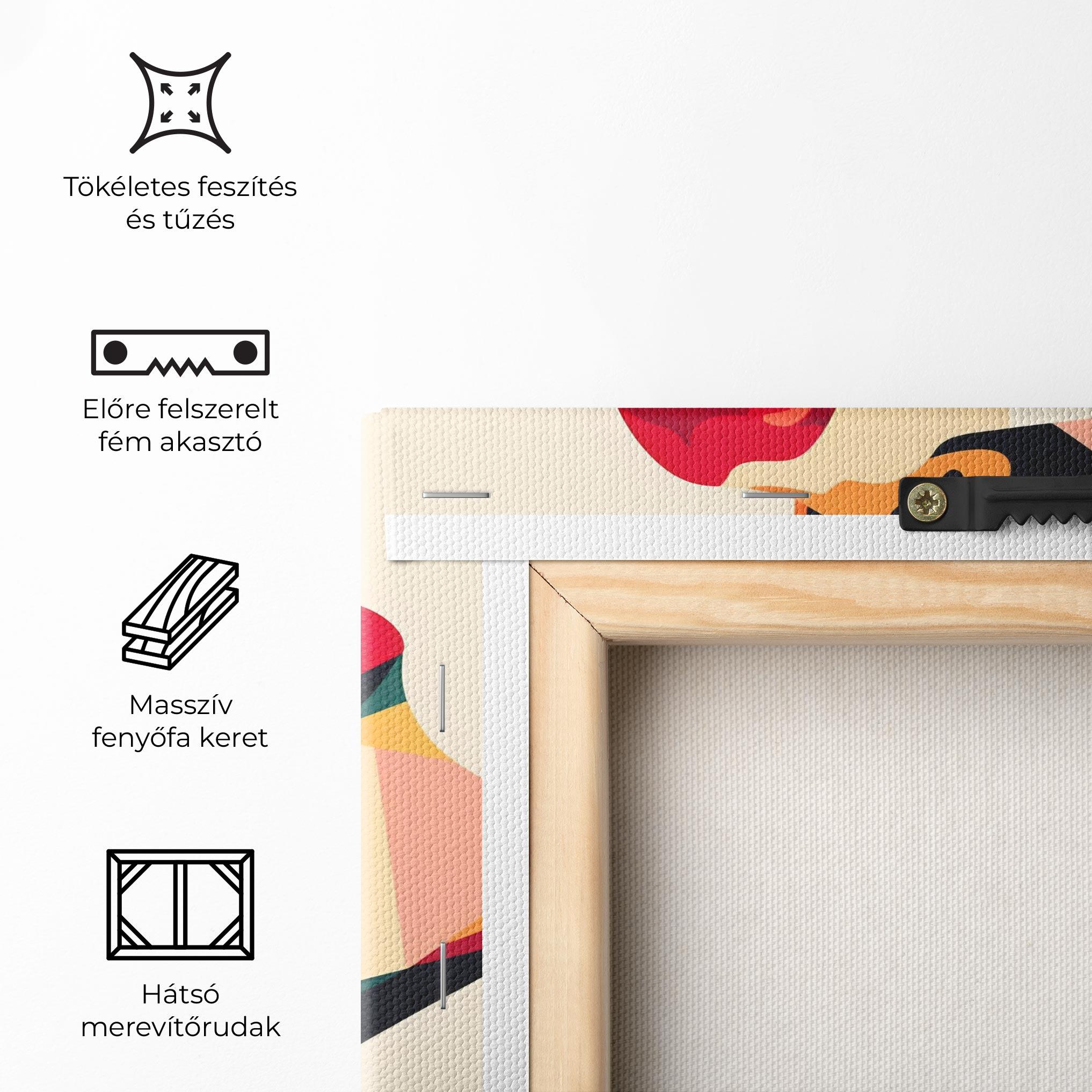 Vászonkép Abstract Lips mockup 5