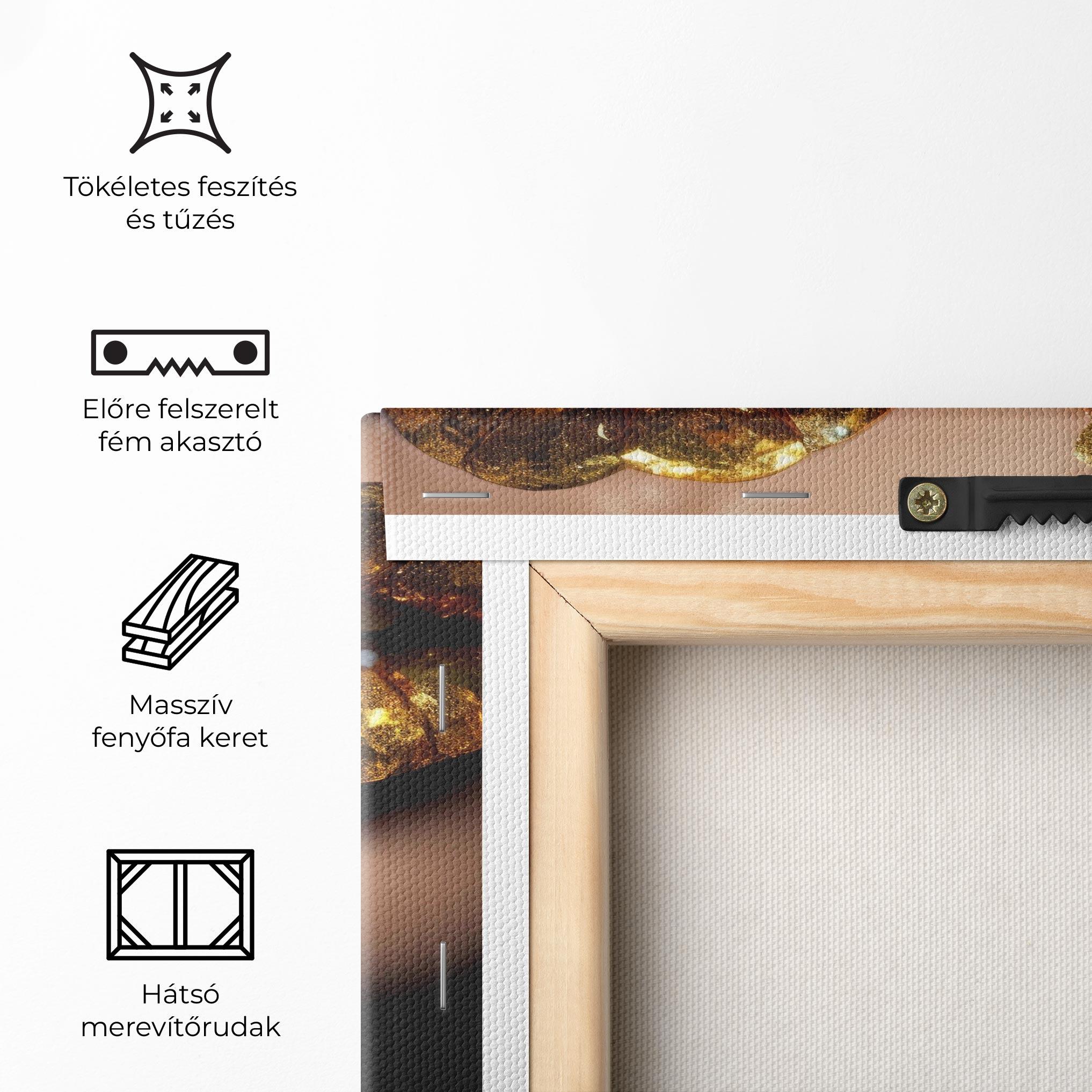 Vászonkép Blue Hand Lips mockup 5